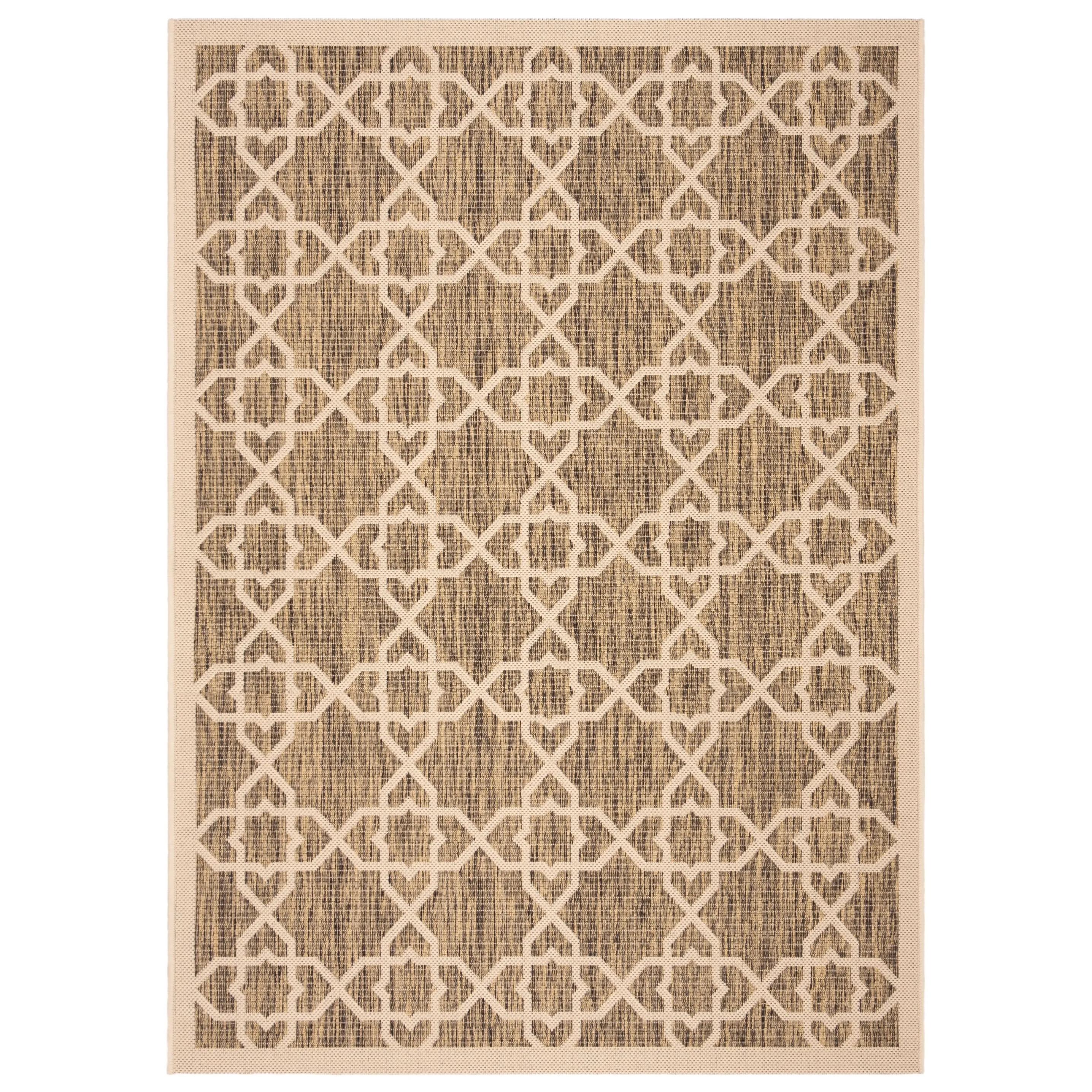 SAFAVIEH Courtyard Hanifa Trellis Indoor/ Outdoor Waterproof Patio Backyard Rug