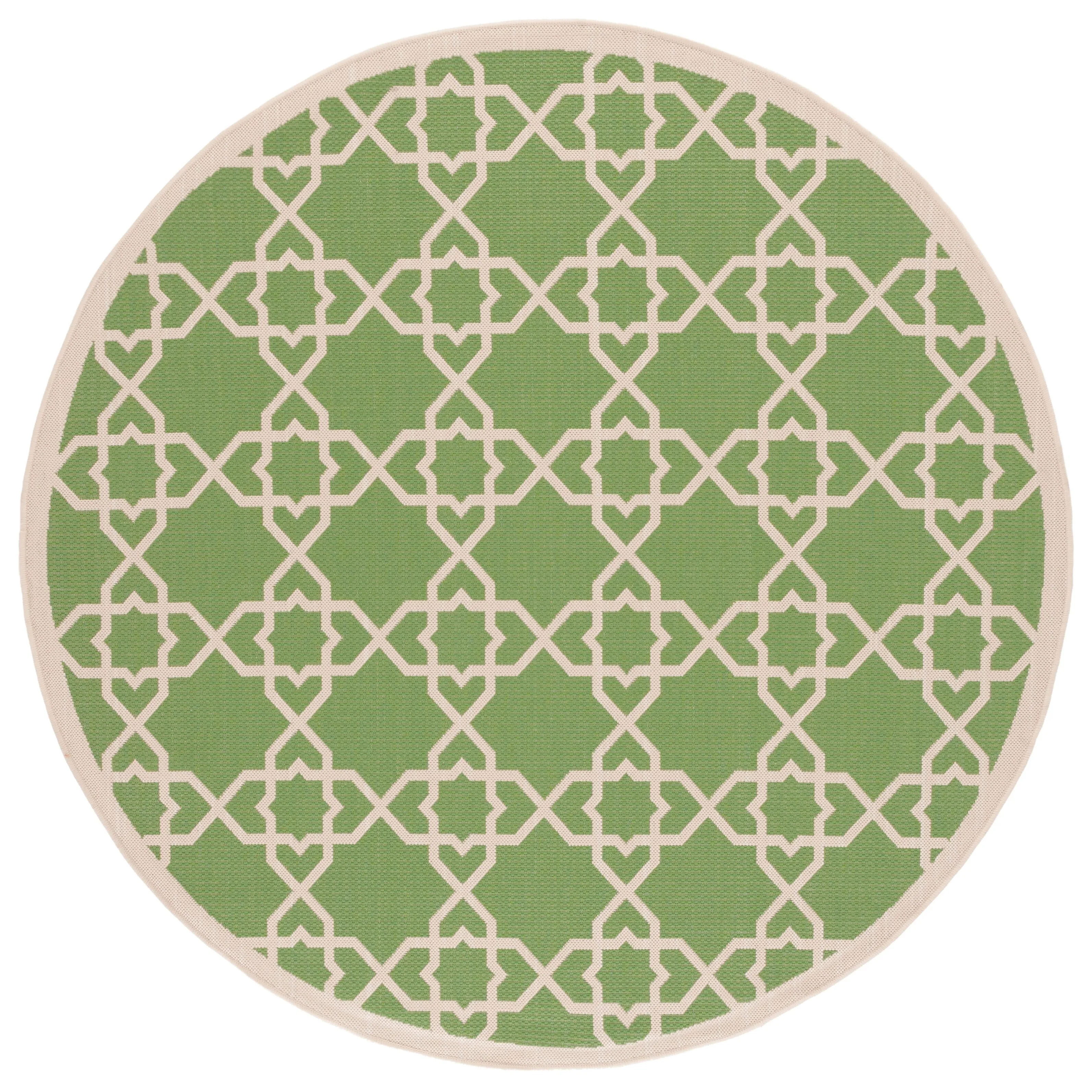 SAFAVIEH Courtyard Hanifa Trellis Indoor/ Outdoor Waterproof Patio Backyard Rug