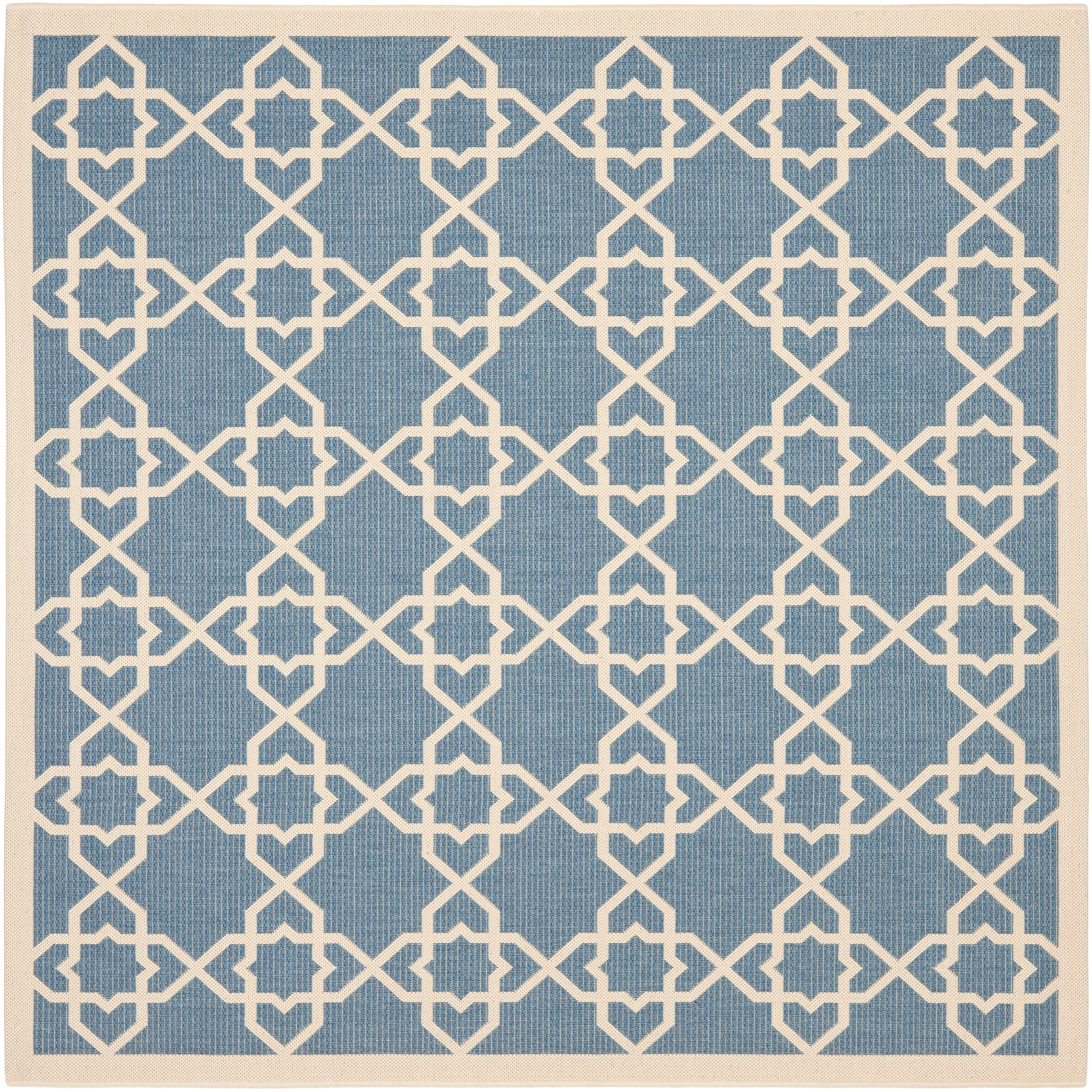 SAFAVIEH Courtyard Hanifa Trellis Indoor/ Outdoor Waterproof Patio Backyard Rug