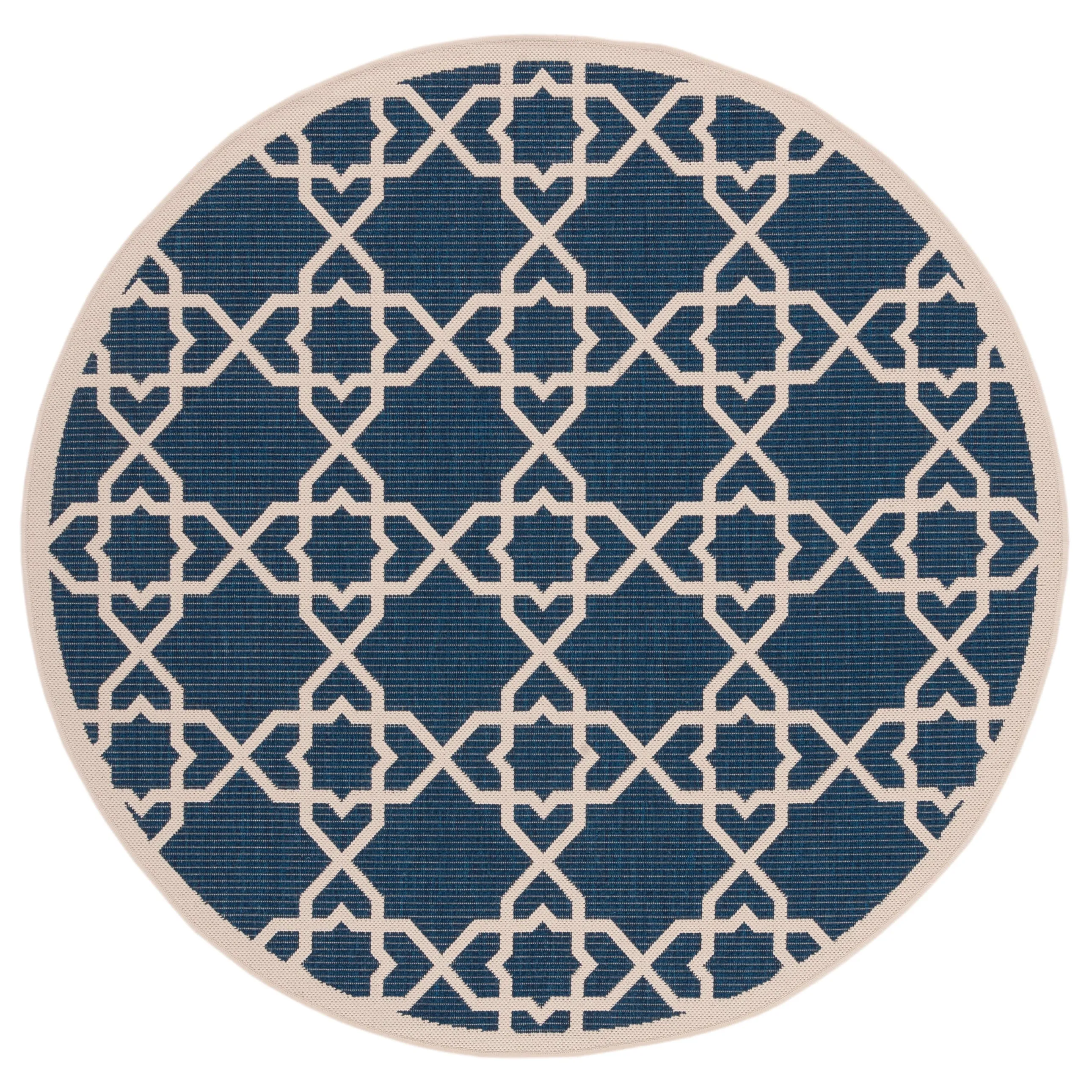 SAFAVIEH Courtyard Hanifa Trellis Indoor/ Outdoor Waterproof Patio Backyard Rug