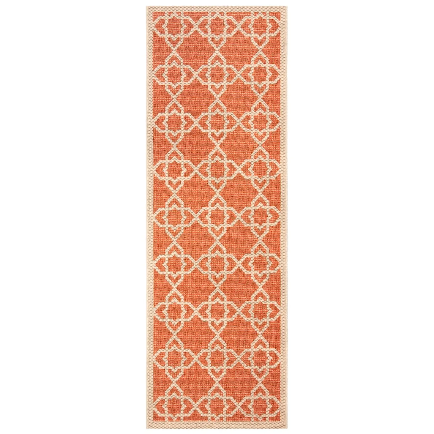 SAFAVIEH Courtyard Hanifa Trellis Indoor/ Outdoor Waterproof Patio Backyard Rug