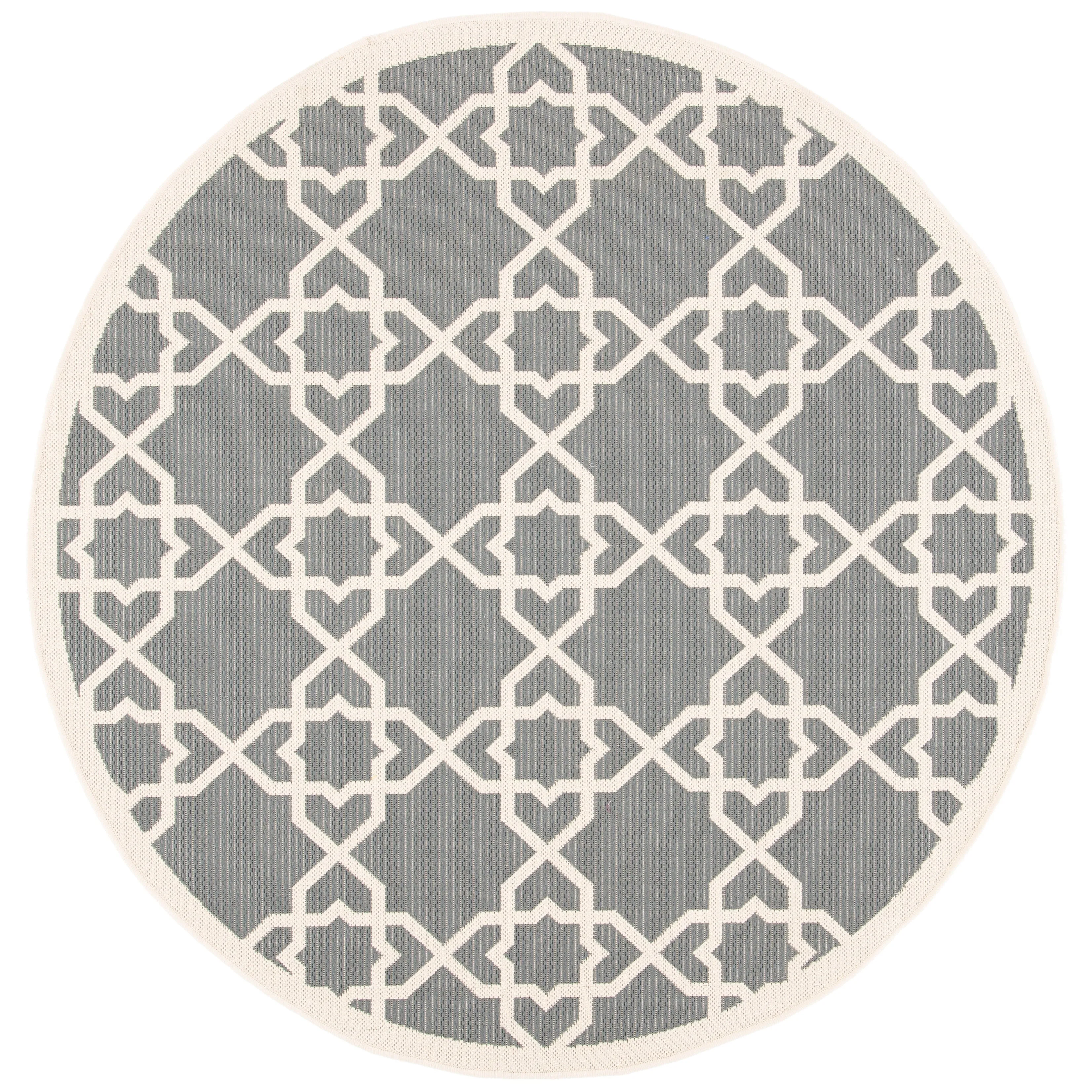 SAFAVIEH Courtyard Hanifa Trellis Indoor/ Outdoor Waterproof Patio Backyard Rug