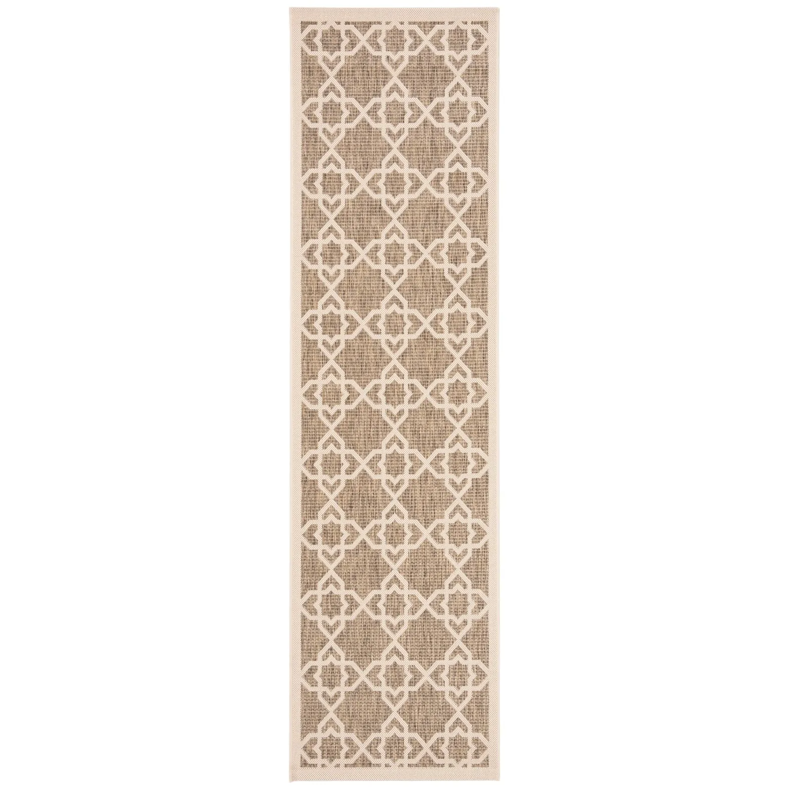 SAFAVIEH Courtyard Hanifa Trellis Indoor/ Outdoor Waterproof Patio Backyard Rug