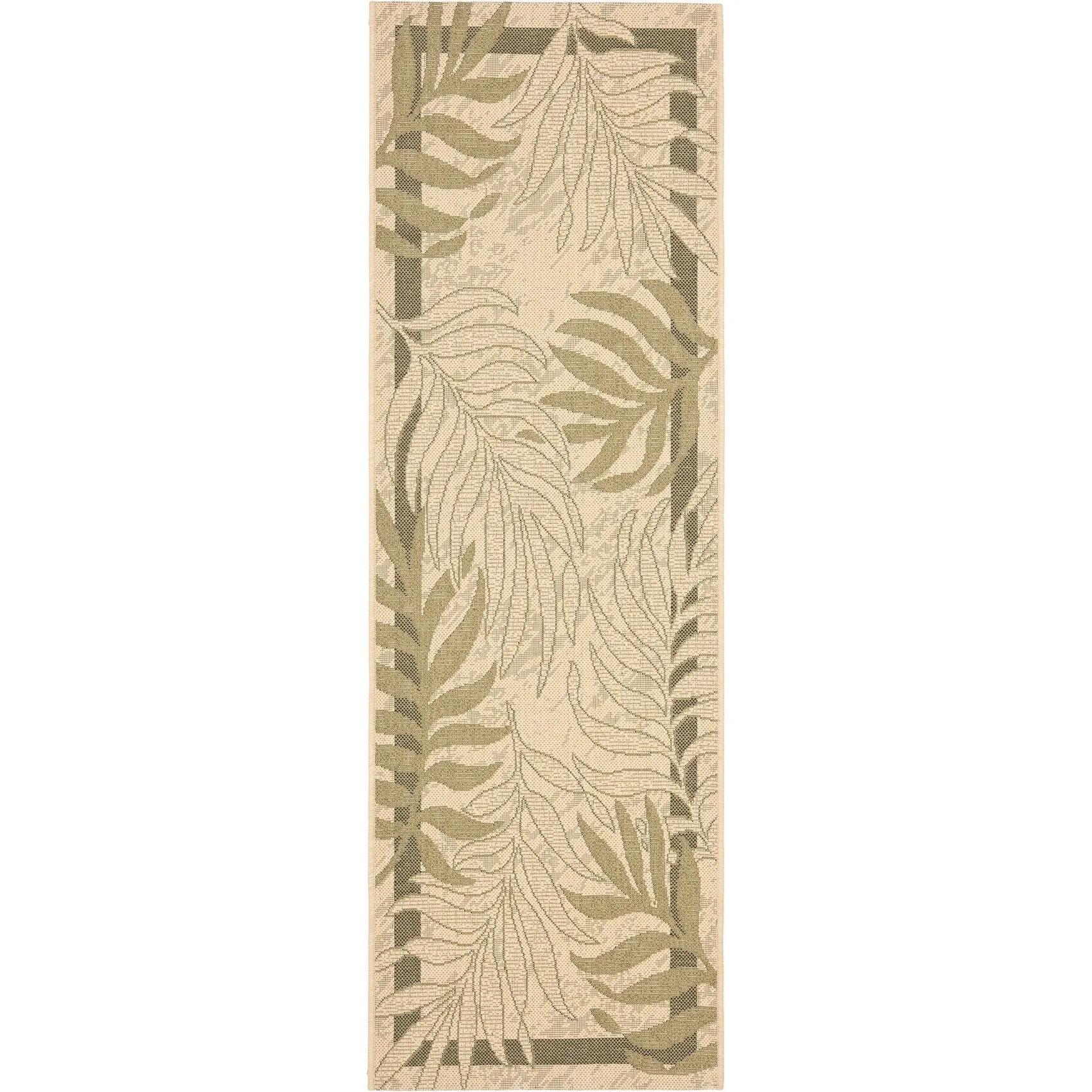 SAFAVIEH Courtyard Idun Botanical Indoor/ Outdoor Waterproof Patio Backyard Rug