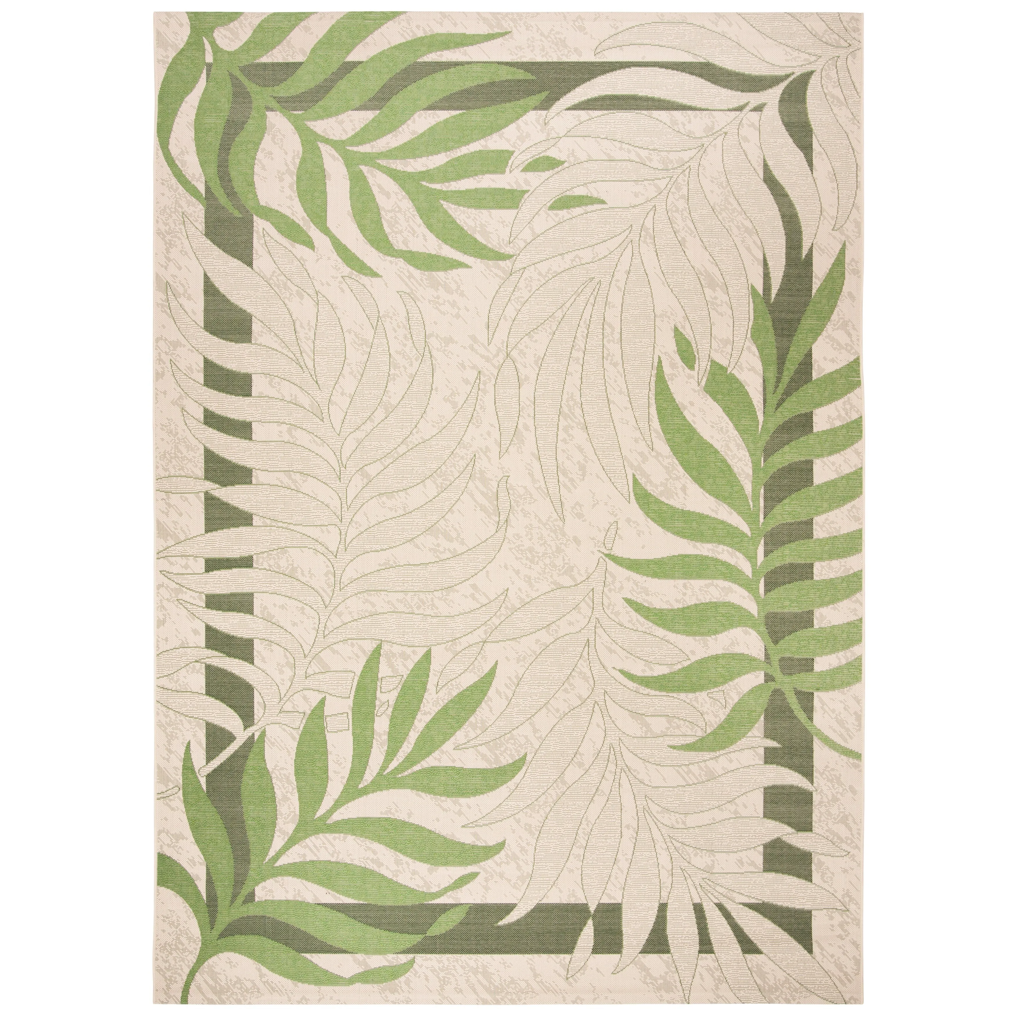 SAFAVIEH Courtyard Idun Botanical Indoor/ Outdoor Waterproof Patio Backyard Rug