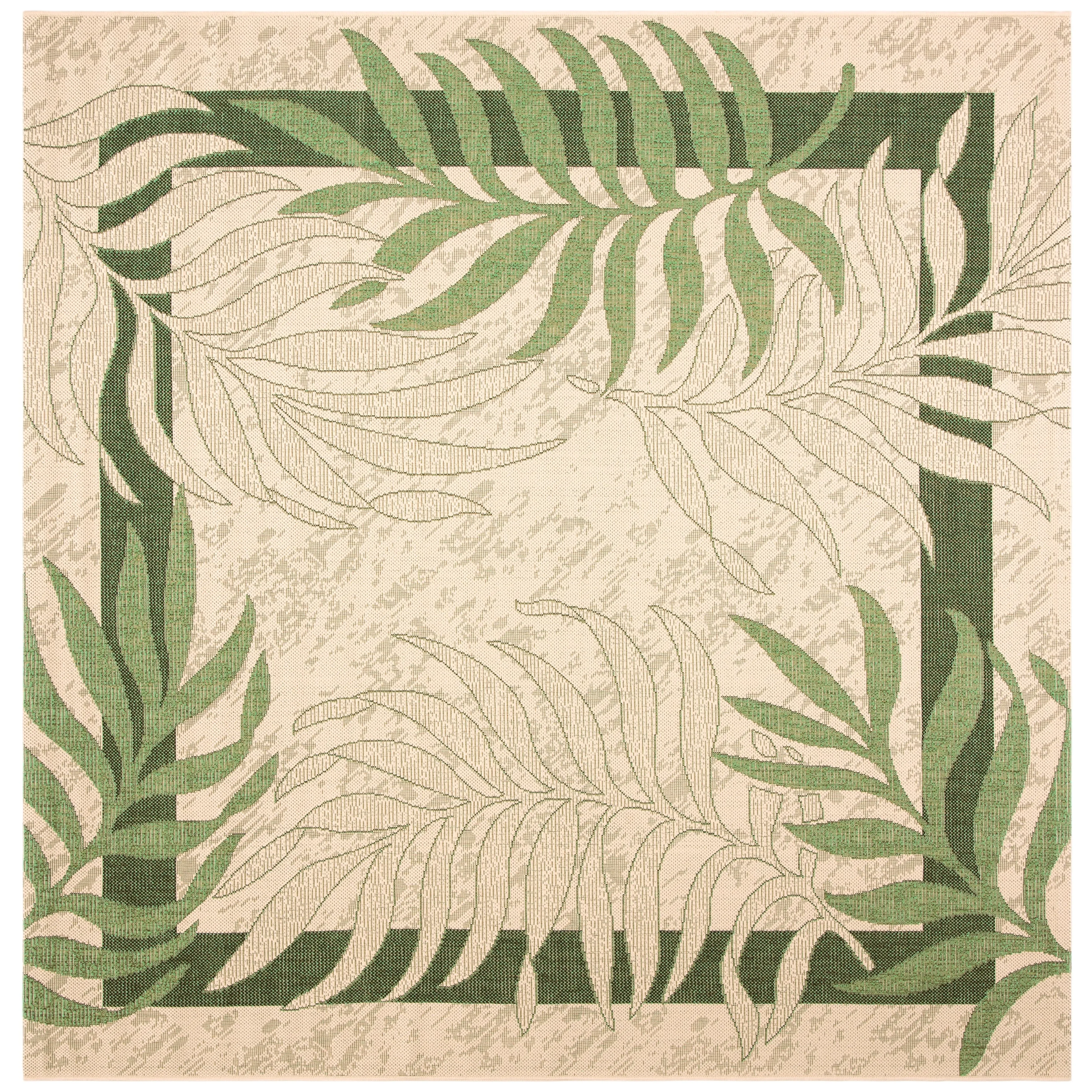 SAFAVIEH Courtyard Idun Botanical Indoor/ Outdoor Waterproof Patio Backyard Rug