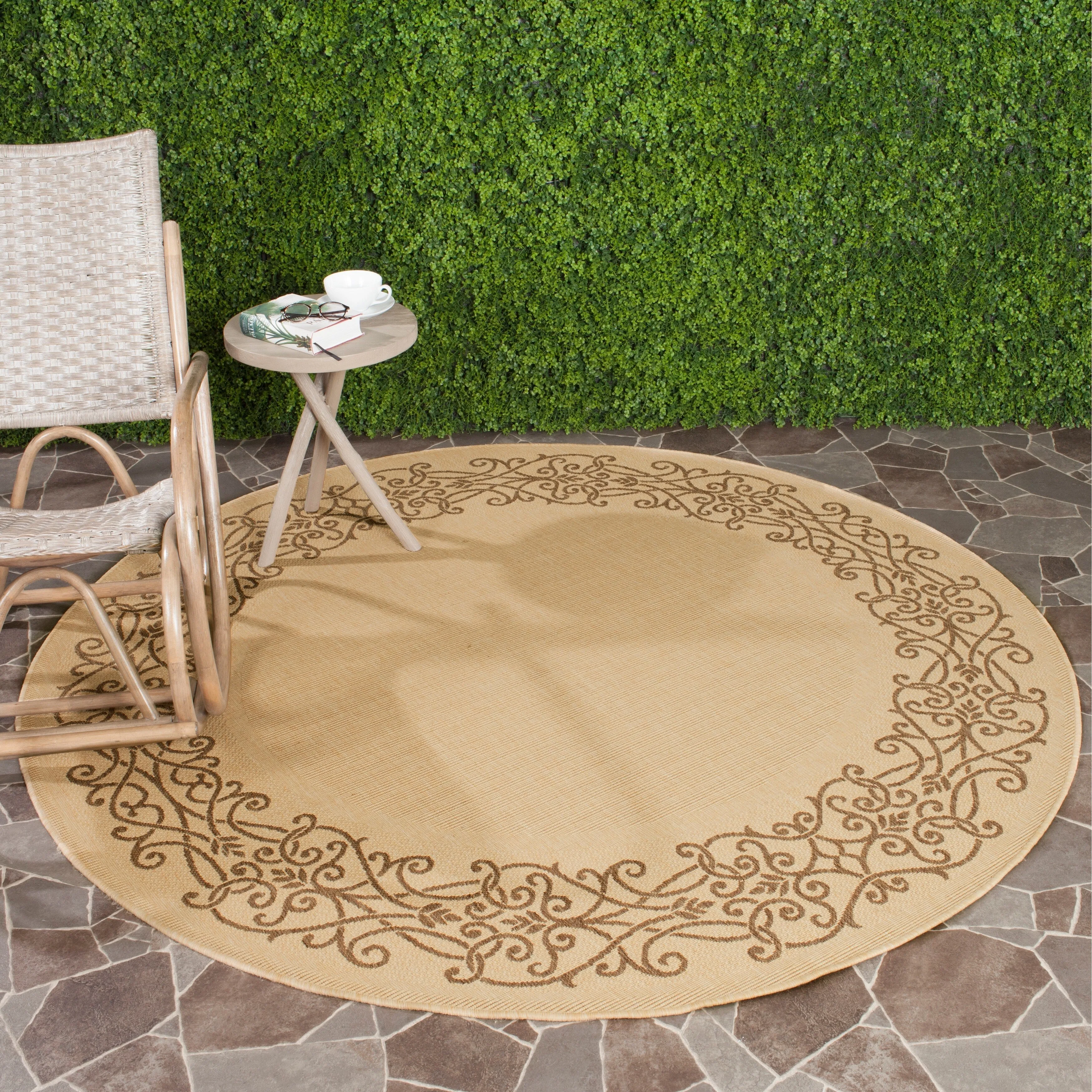 SAFAVIEH Courtyard Ikerne Waterproof Patio Backyard Rug