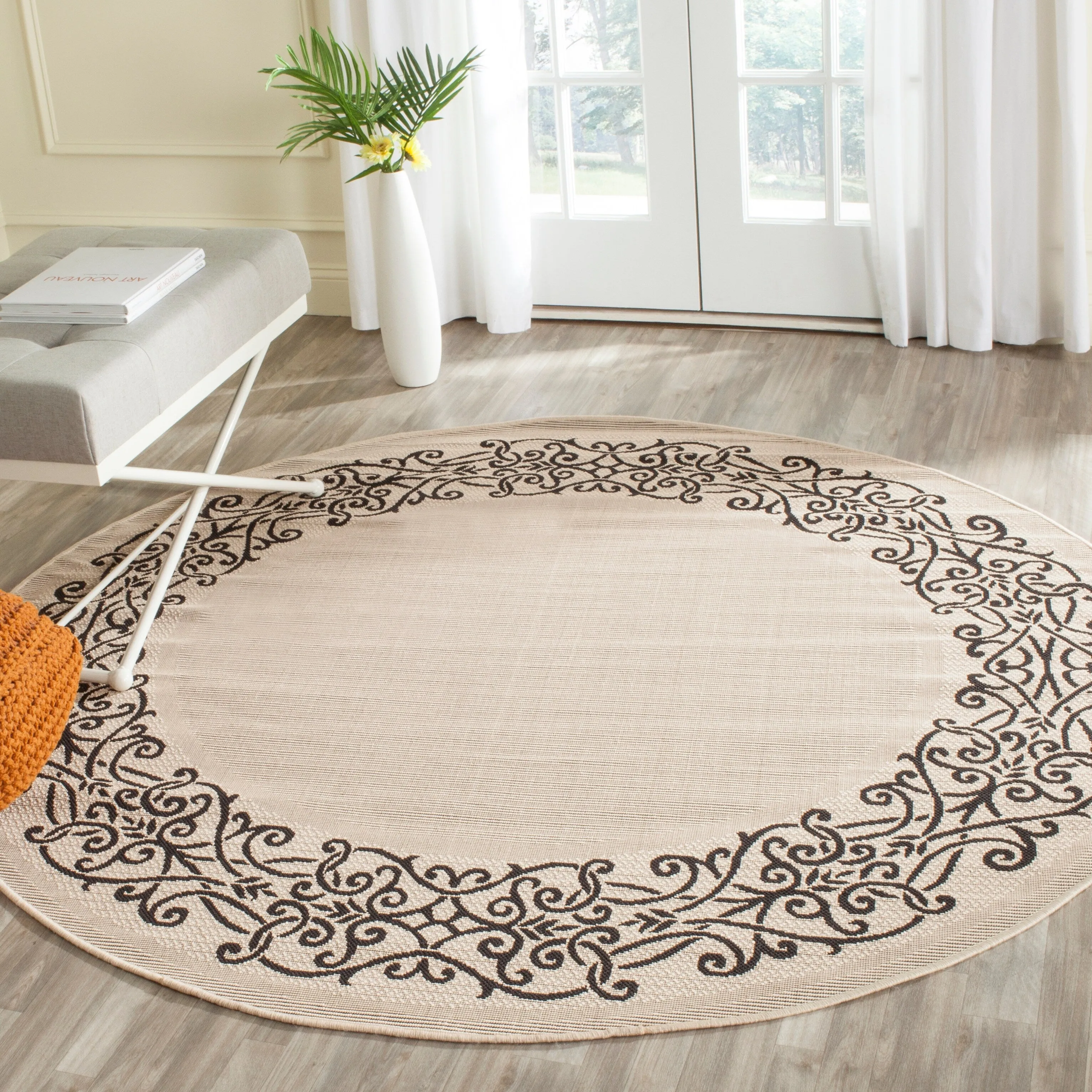 SAFAVIEH Courtyard Ikerne Waterproof Patio Backyard Rug