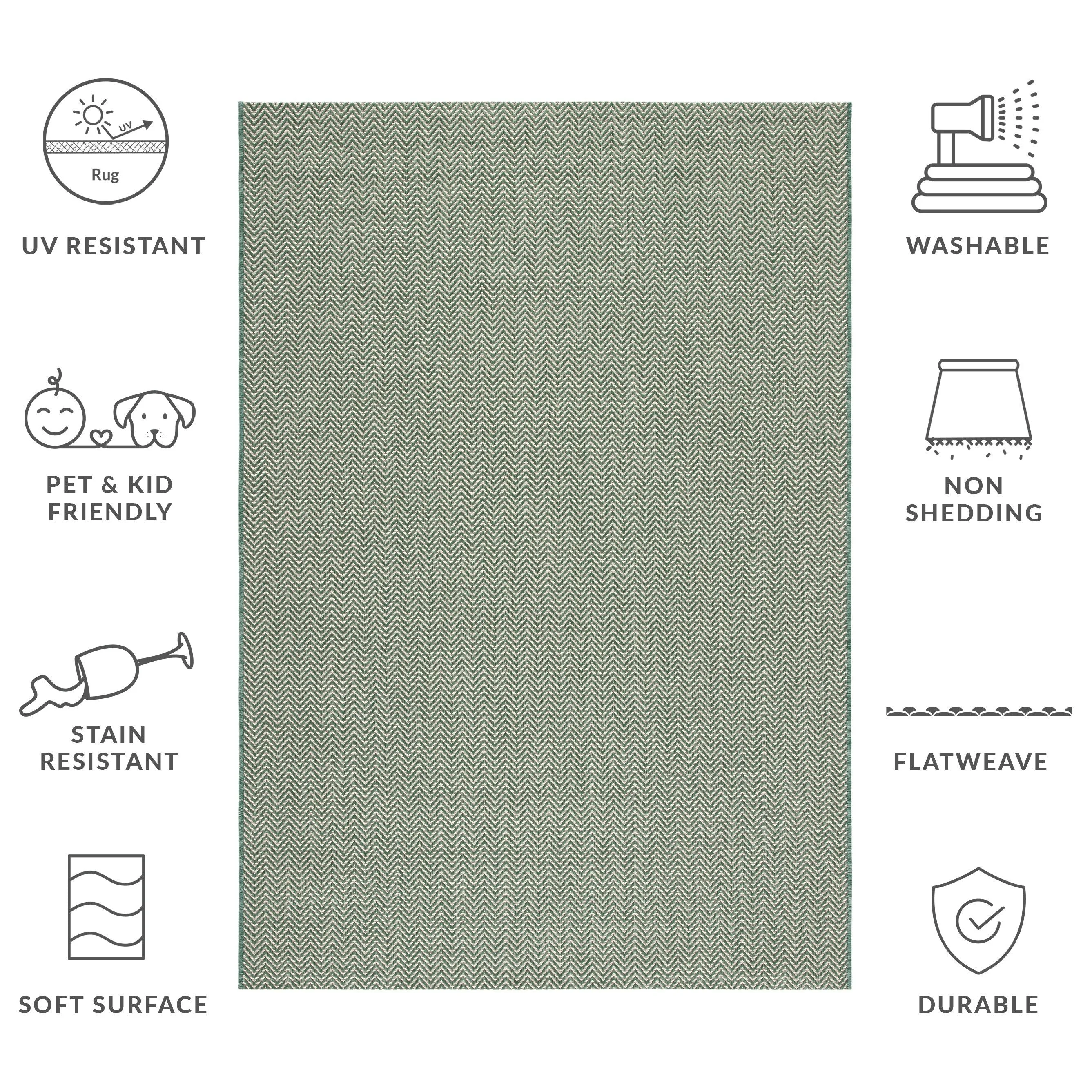 SAFAVIEH Courtyard Ilmur Indoor/ Outdoor Waterproof Patio Backyard Rug