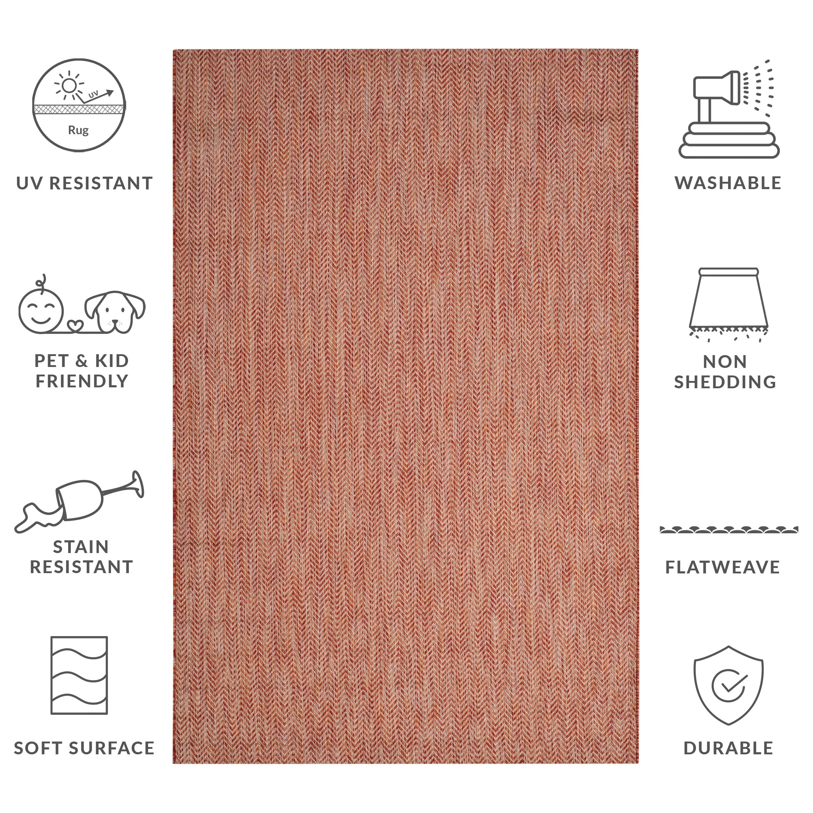 SAFAVIEH Courtyard Ilmur Indoor/ Outdoor Waterproof Patio Backyard Rug