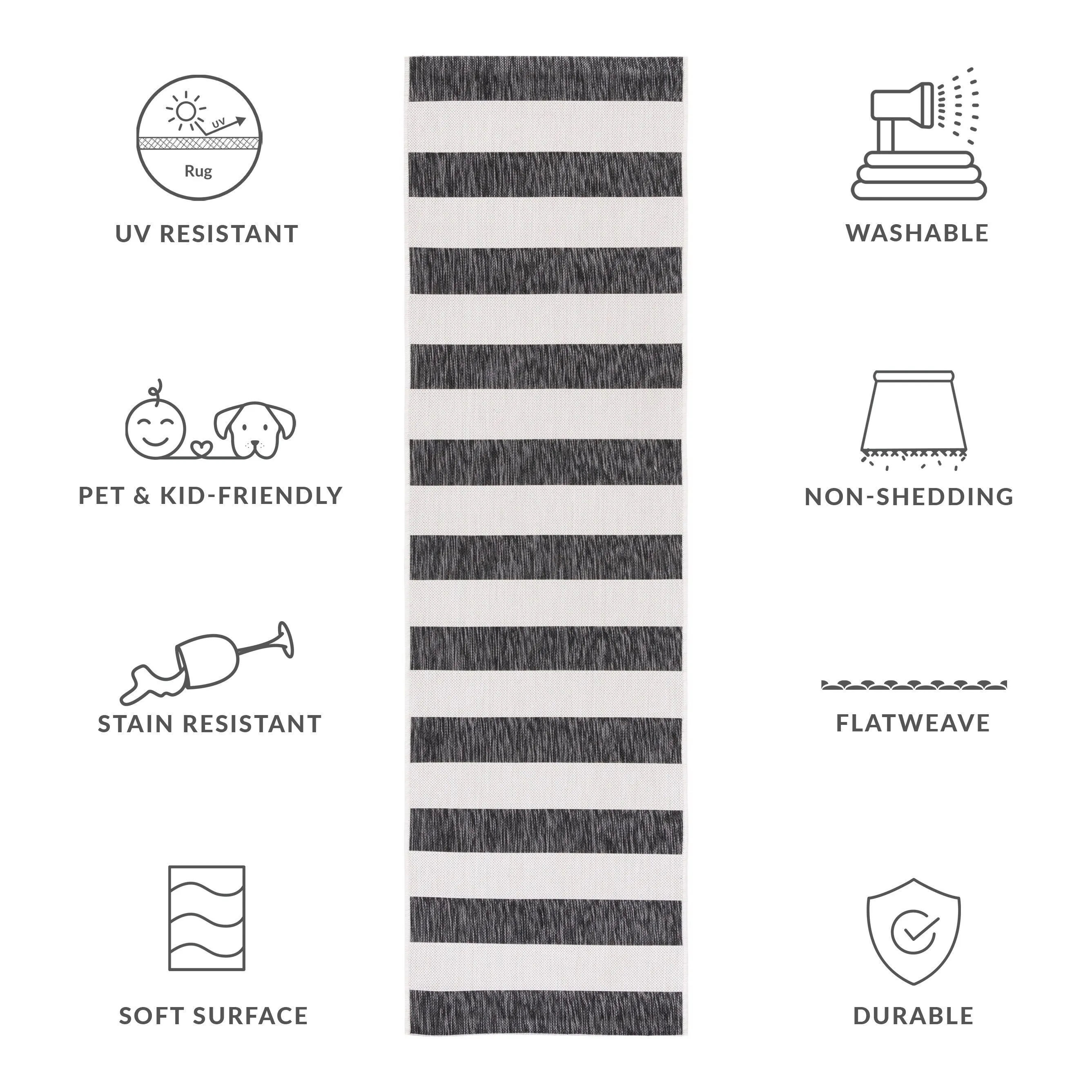 SAFAVIEH Courtyard Jetje Indoor/ Outdoor Waterproof Backyard Patio Rug