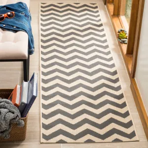SAFAVIEH Courtyard Joycelyn Indoor/ Outdoor Waterproof Patio Backyard Rug - Grey/Beige - 2'3 x 10' Runner