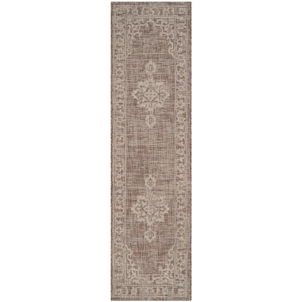 SAFAVIEH Courtyard Karolyn Medallion Indoor/ Outdoor Waterproof Patio Backyard Rug