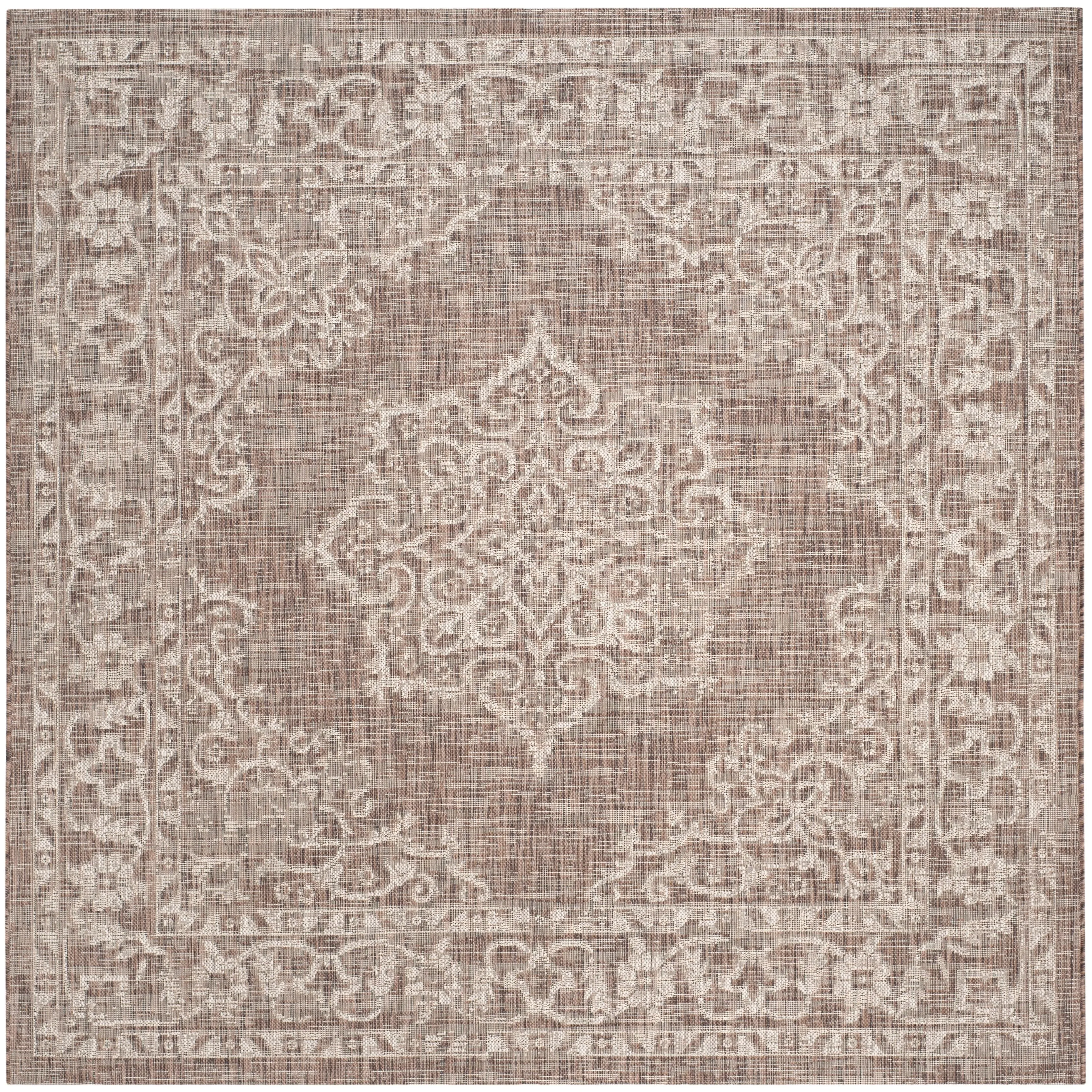 SAFAVIEH Courtyard Karolyn Medallion Indoor/ Outdoor Waterproof Patio Backyard Rug