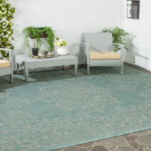 SAFAVIEH Courtyard Karolyn Medallion Indoor/ Outdoor Waterproof Patio Backyard Rug