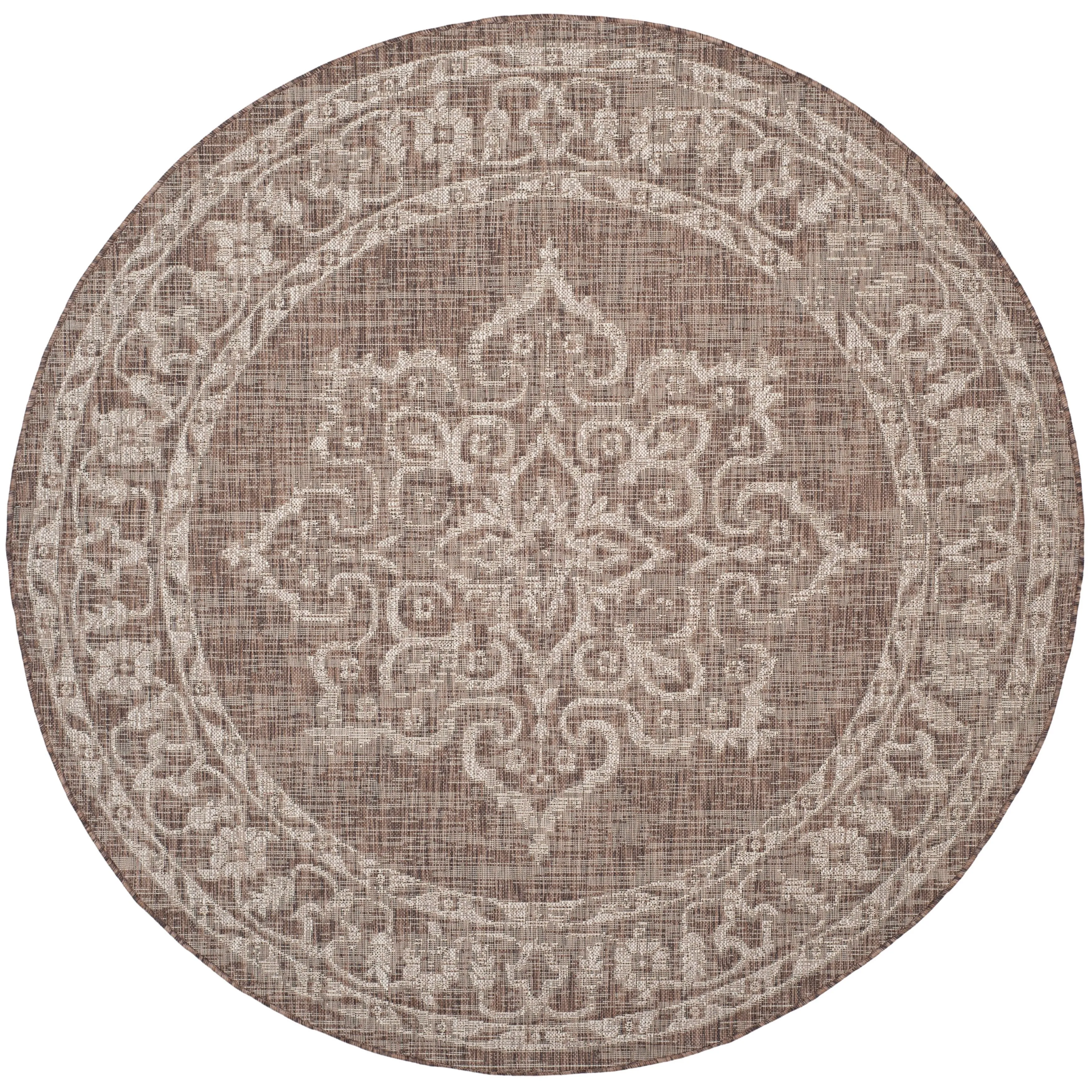 SAFAVIEH Courtyard Karolyn Medallion Indoor/ Outdoor Waterproof Patio Backyard Rug