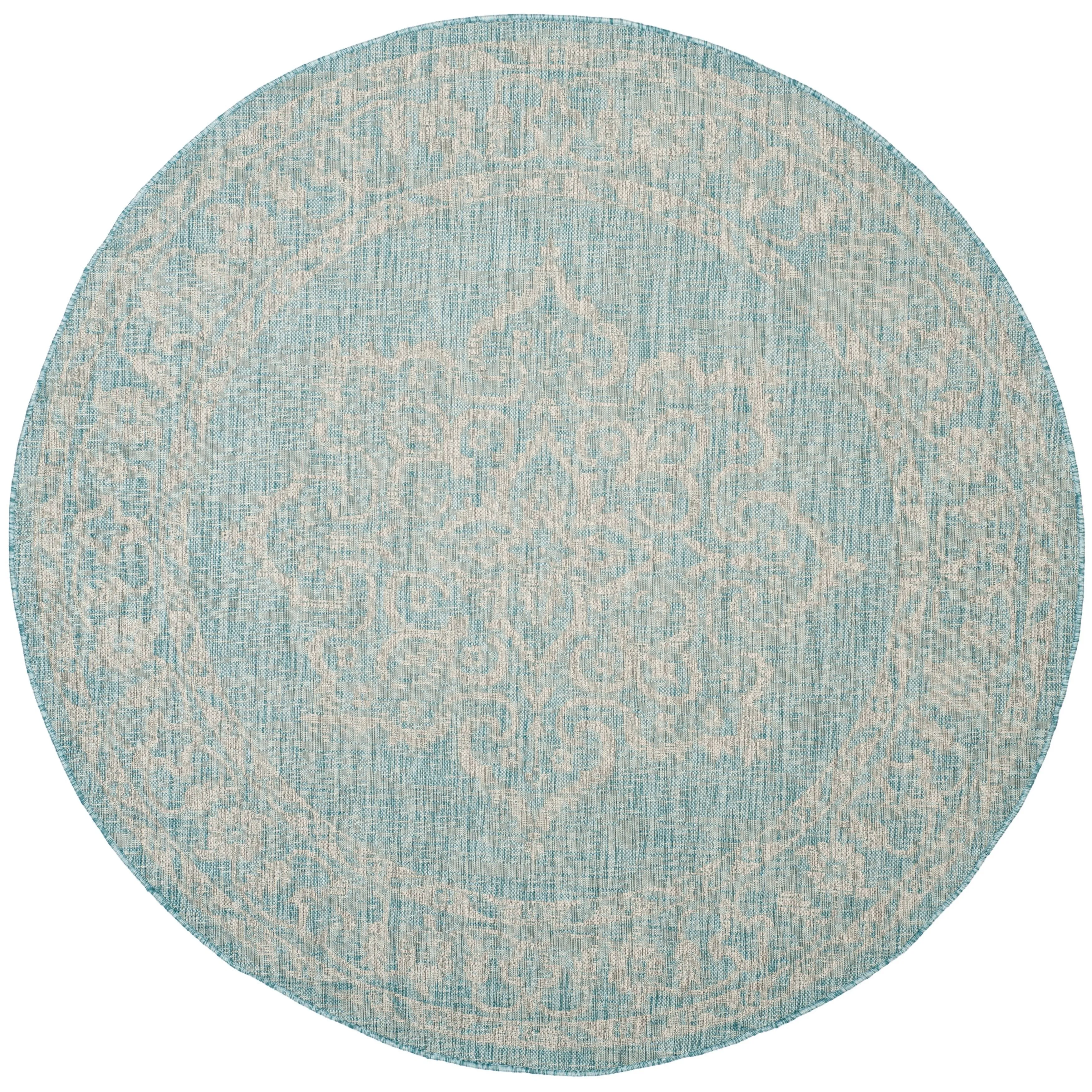 SAFAVIEH Courtyard Karolyn Medallion Indoor/ Outdoor Waterproof Patio Backyard Rug