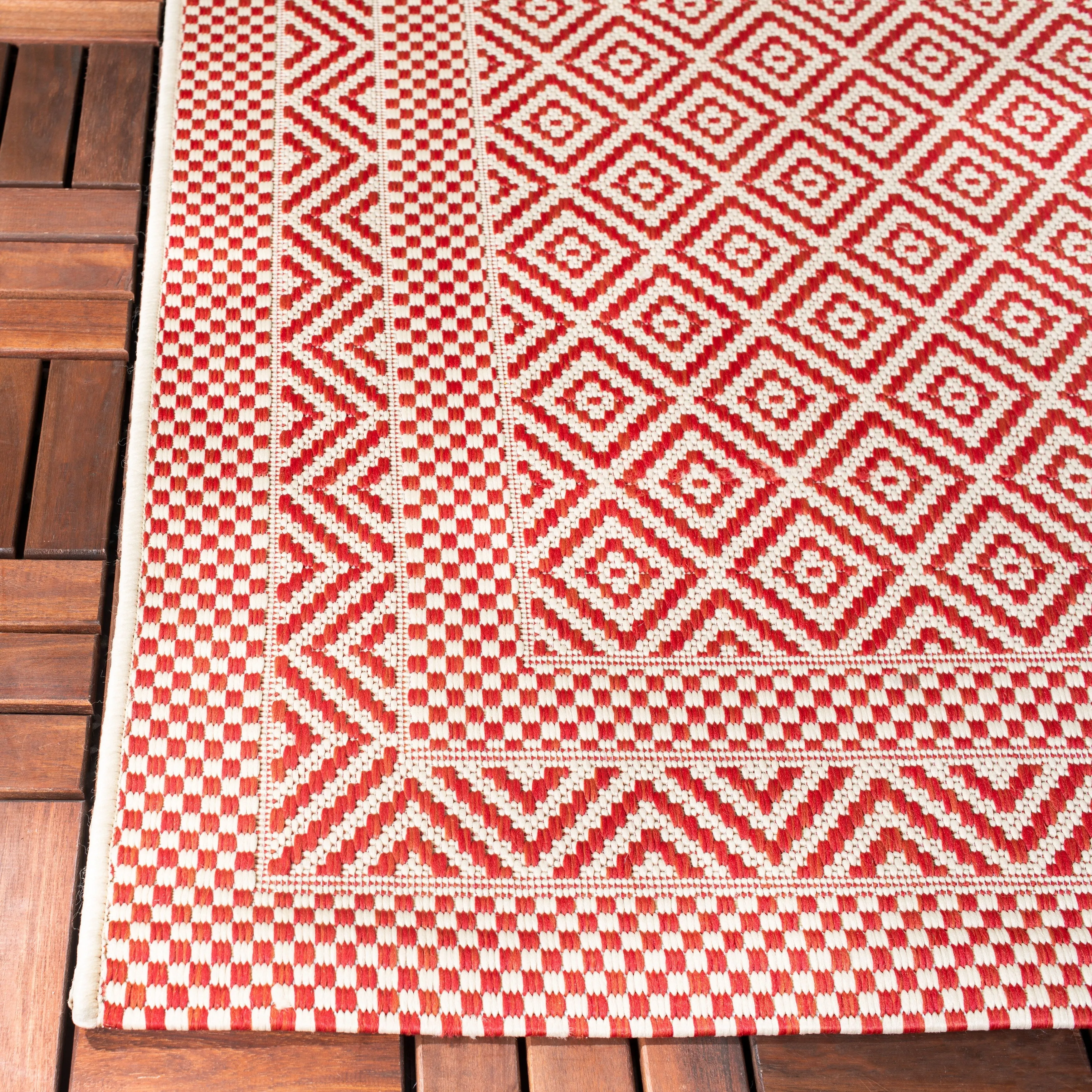 SAFAVIEH Courtyard Lenaik Indoor/ Outdoor Waterproof Patio Backyard Rug
