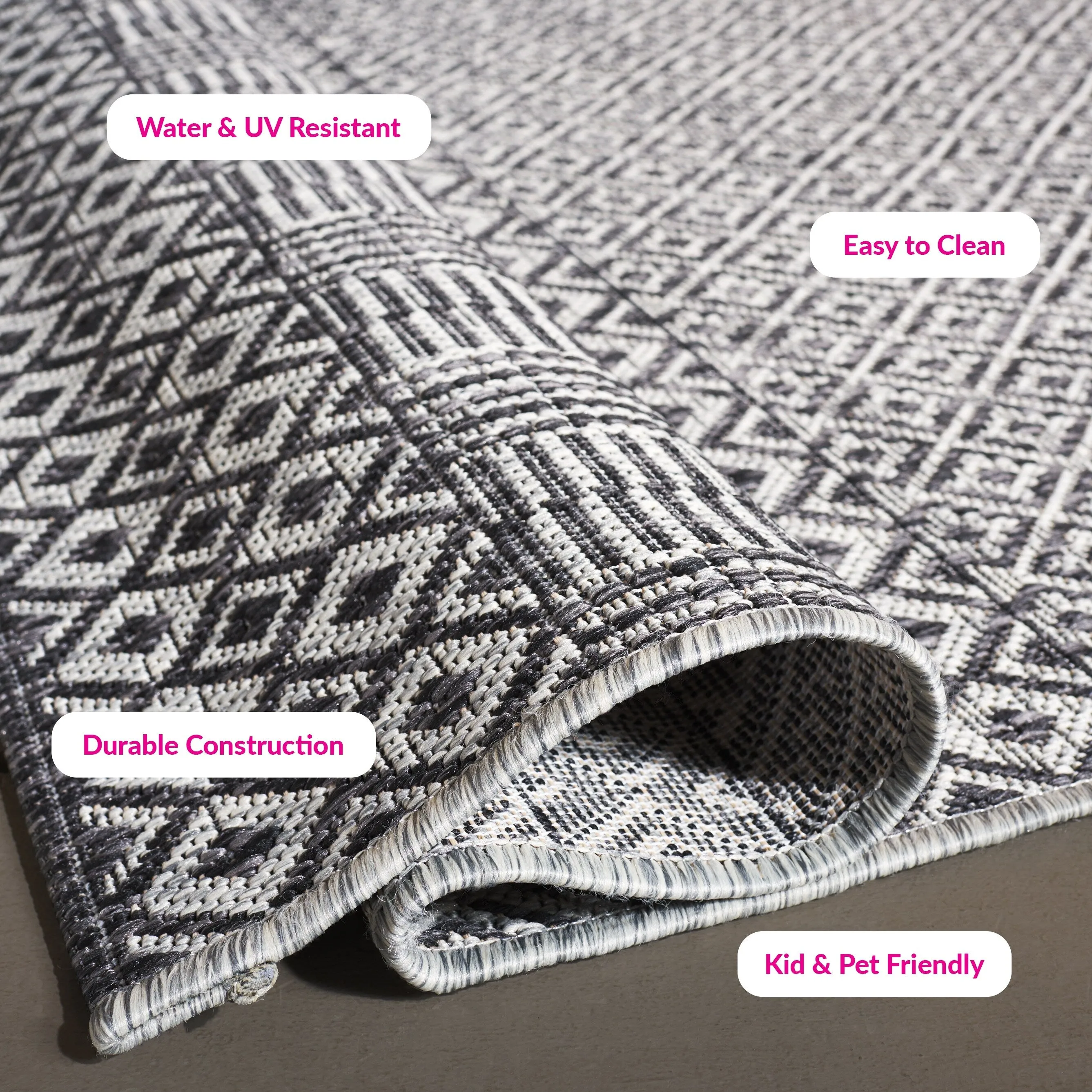 SAFAVIEH Courtyard Leonara Indoor/Outdoor Waterproof Patio Backyard Rug