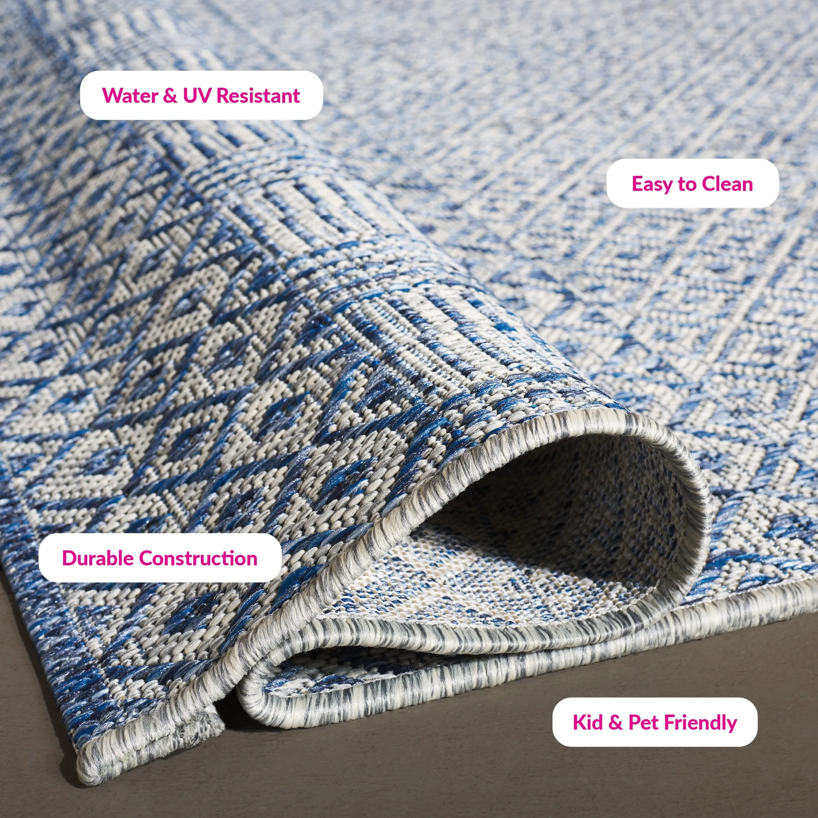 SAFAVIEH Courtyard Leonara Indoor/Outdoor Waterproof Patio Backyard Rug