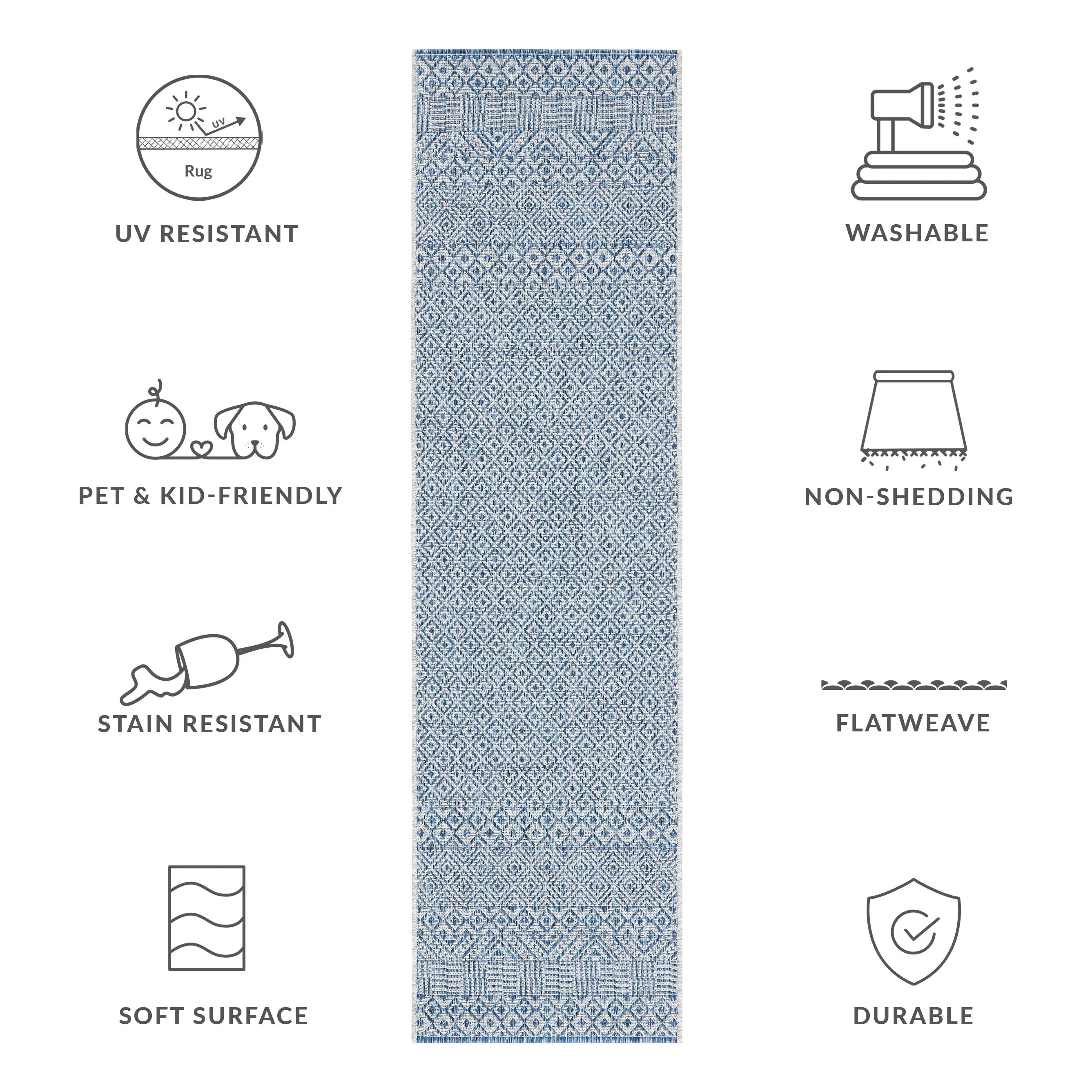 SAFAVIEH Courtyard Leonara Indoor/Outdoor Waterproof Patio Backyard Rug