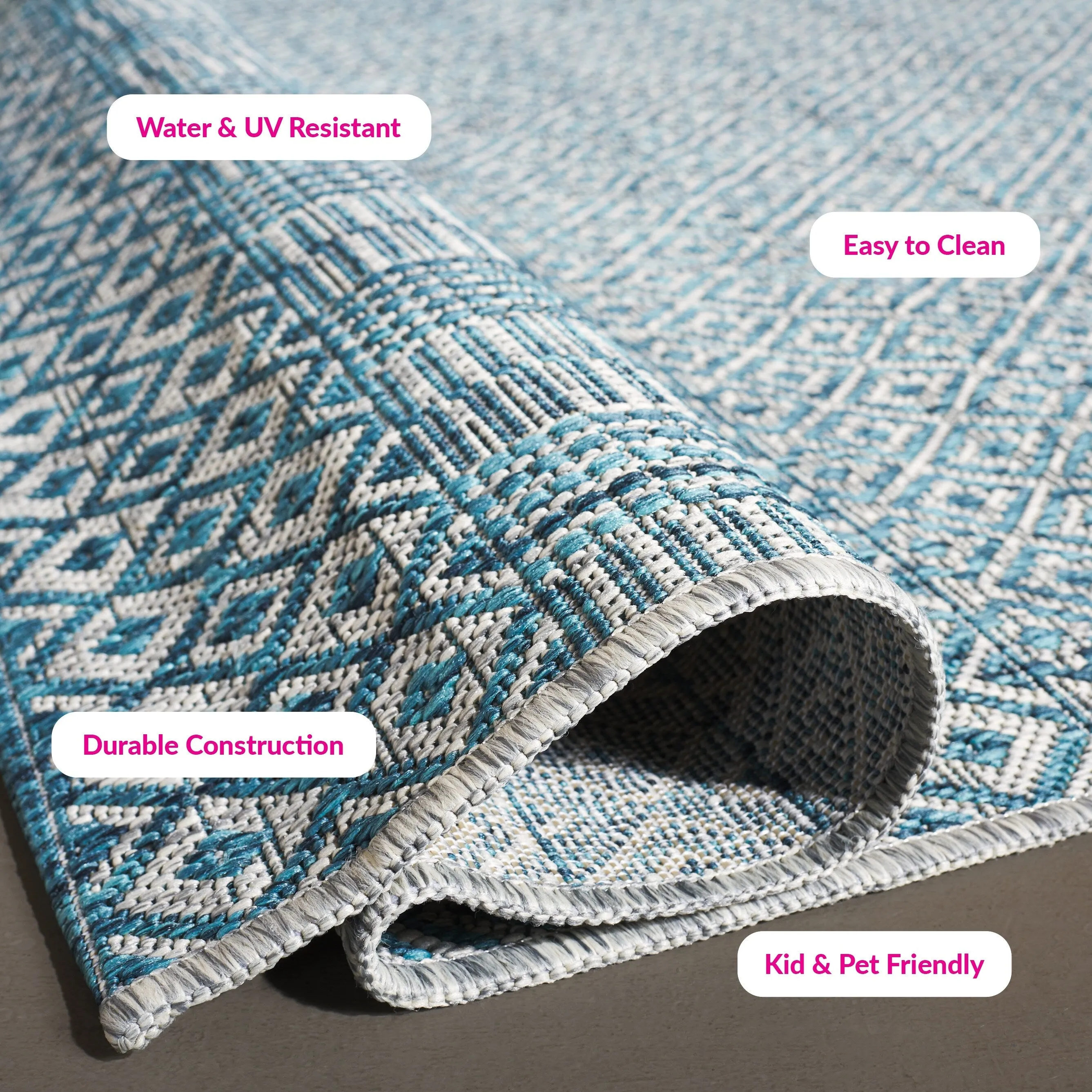 SAFAVIEH Courtyard Leonara Indoor/Outdoor Waterproof Patio Backyard Rug