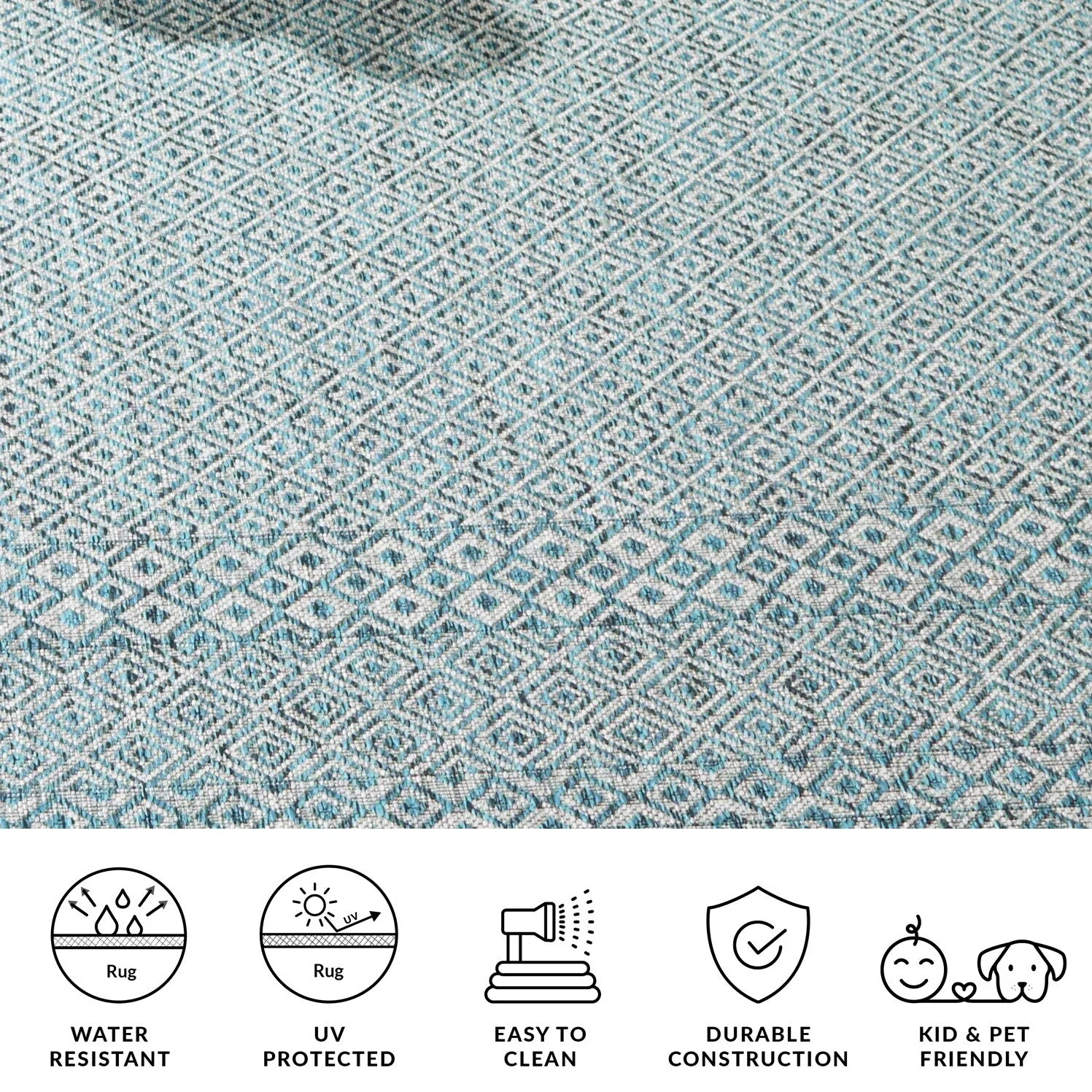 SAFAVIEH Courtyard Leonara Indoor/Outdoor Waterproof Patio Backyard Rug