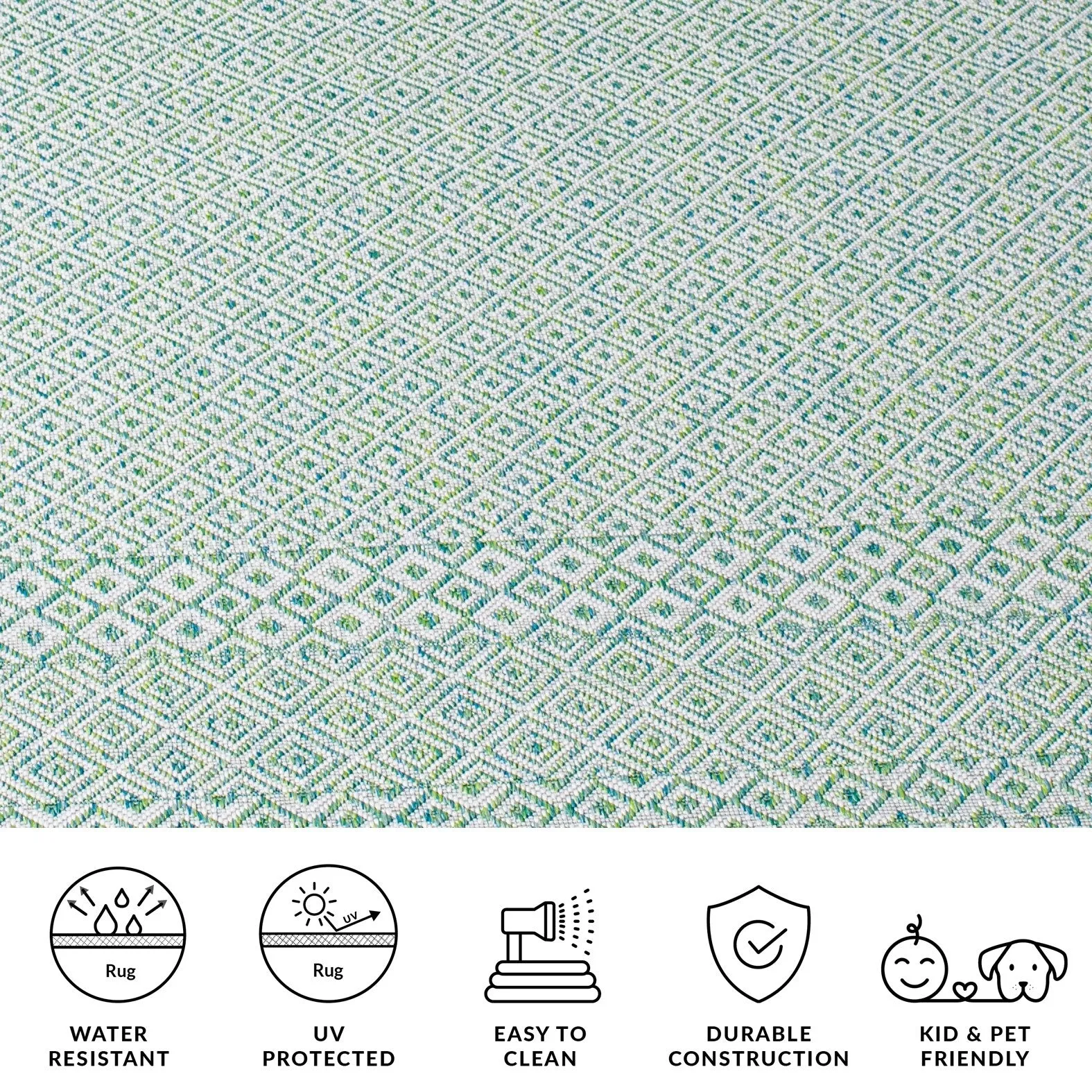 SAFAVIEH Courtyard Leonara Indoor/Outdoor Waterproof Patio Backyard Rug