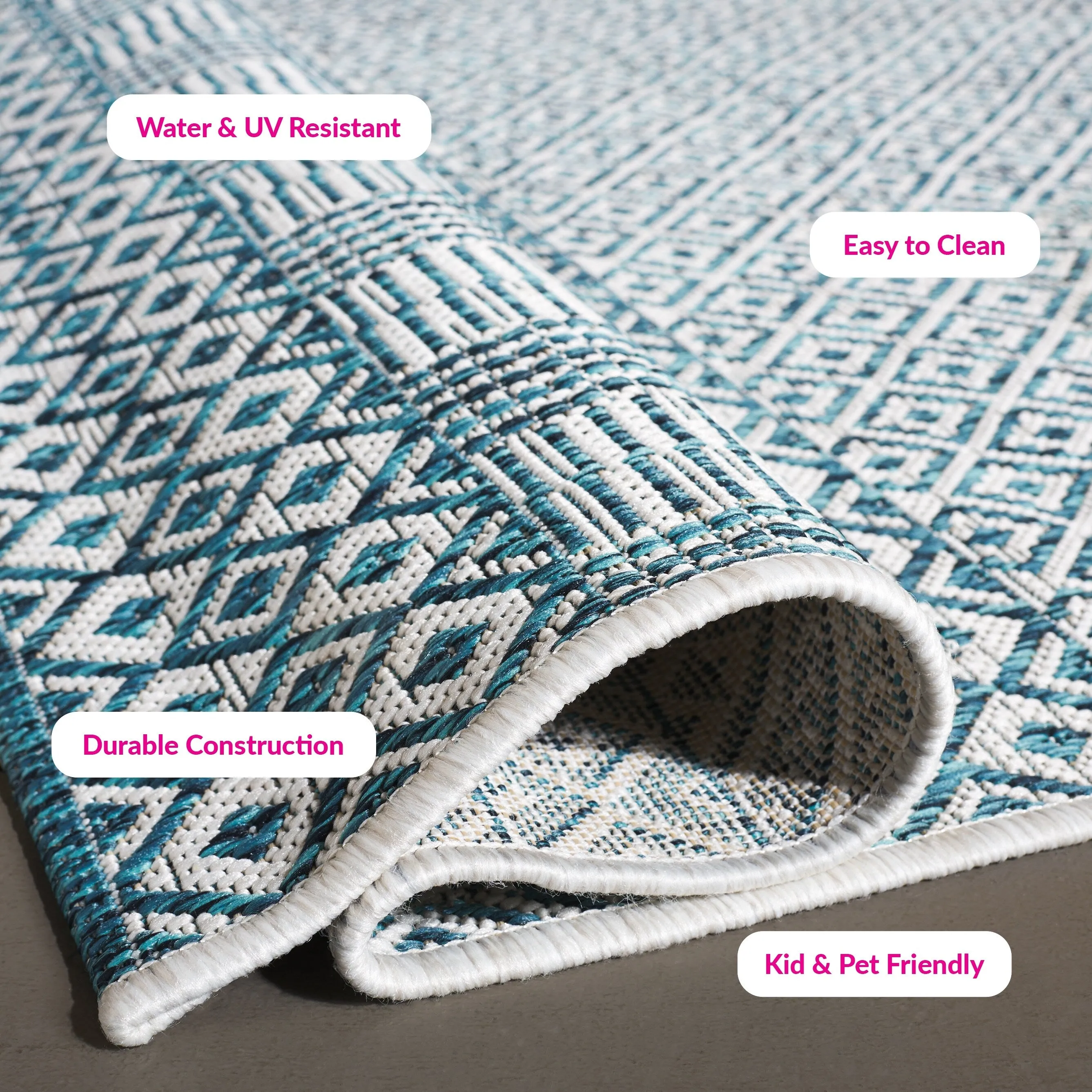 SAFAVIEH Courtyard Leonara Indoor/Outdoor Waterproof Patio Backyard Rug