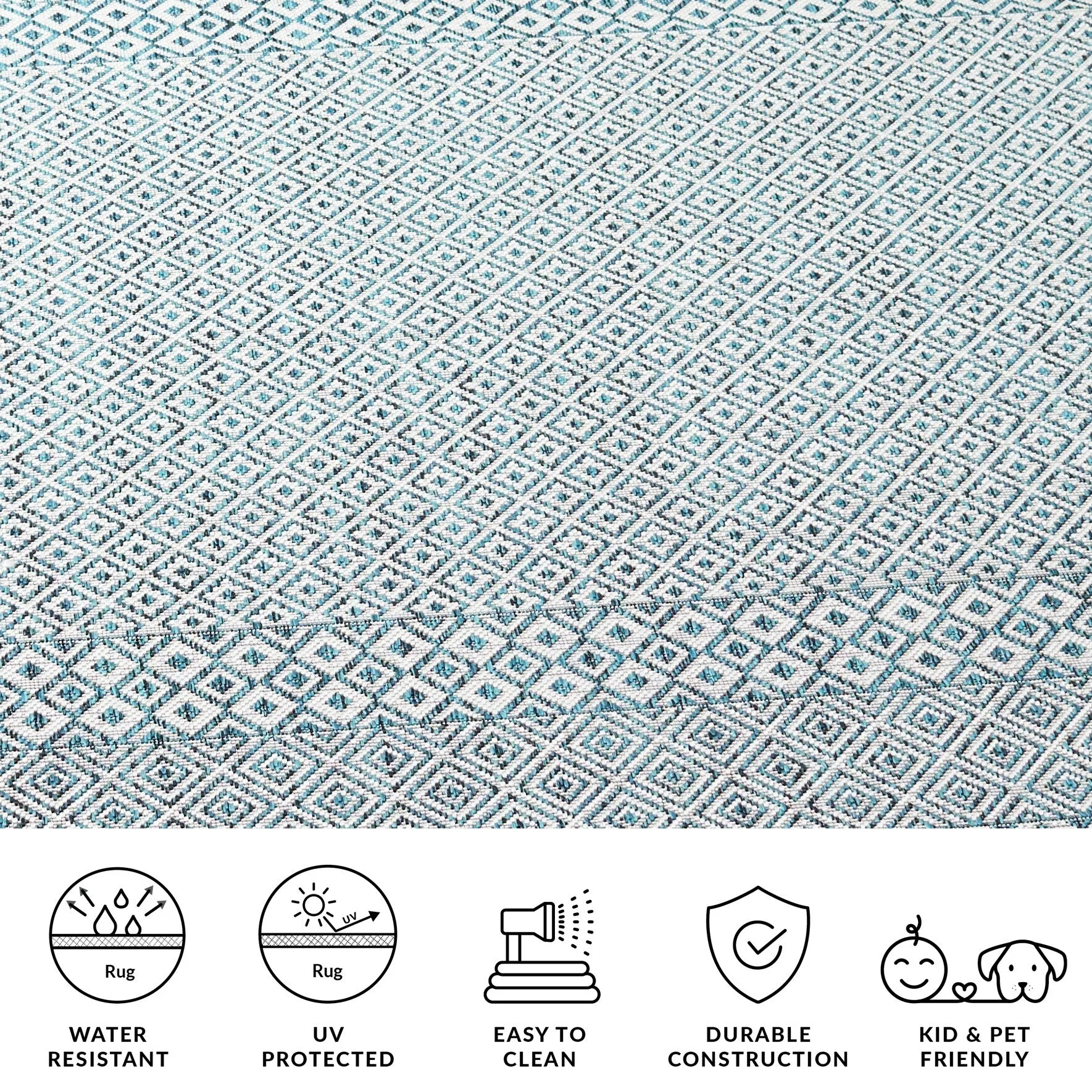 SAFAVIEH Courtyard Leonara Indoor/Outdoor Waterproof Patio Backyard Rug