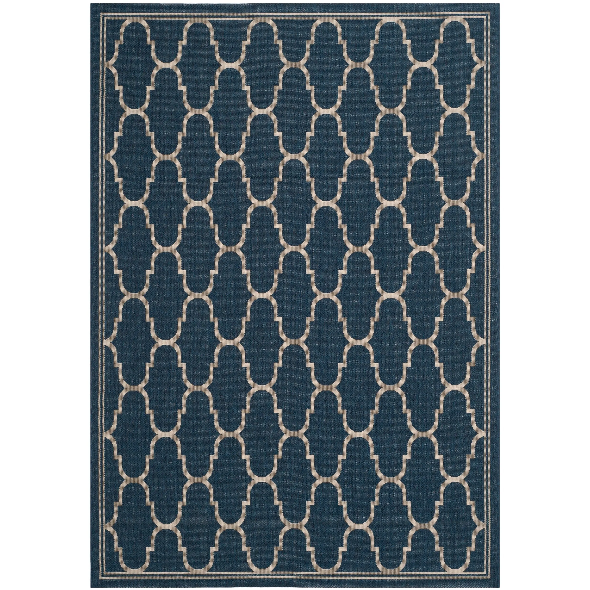 SAFAVIEH Courtyard Lita Waterproof Trellis Backyard Patio Rug