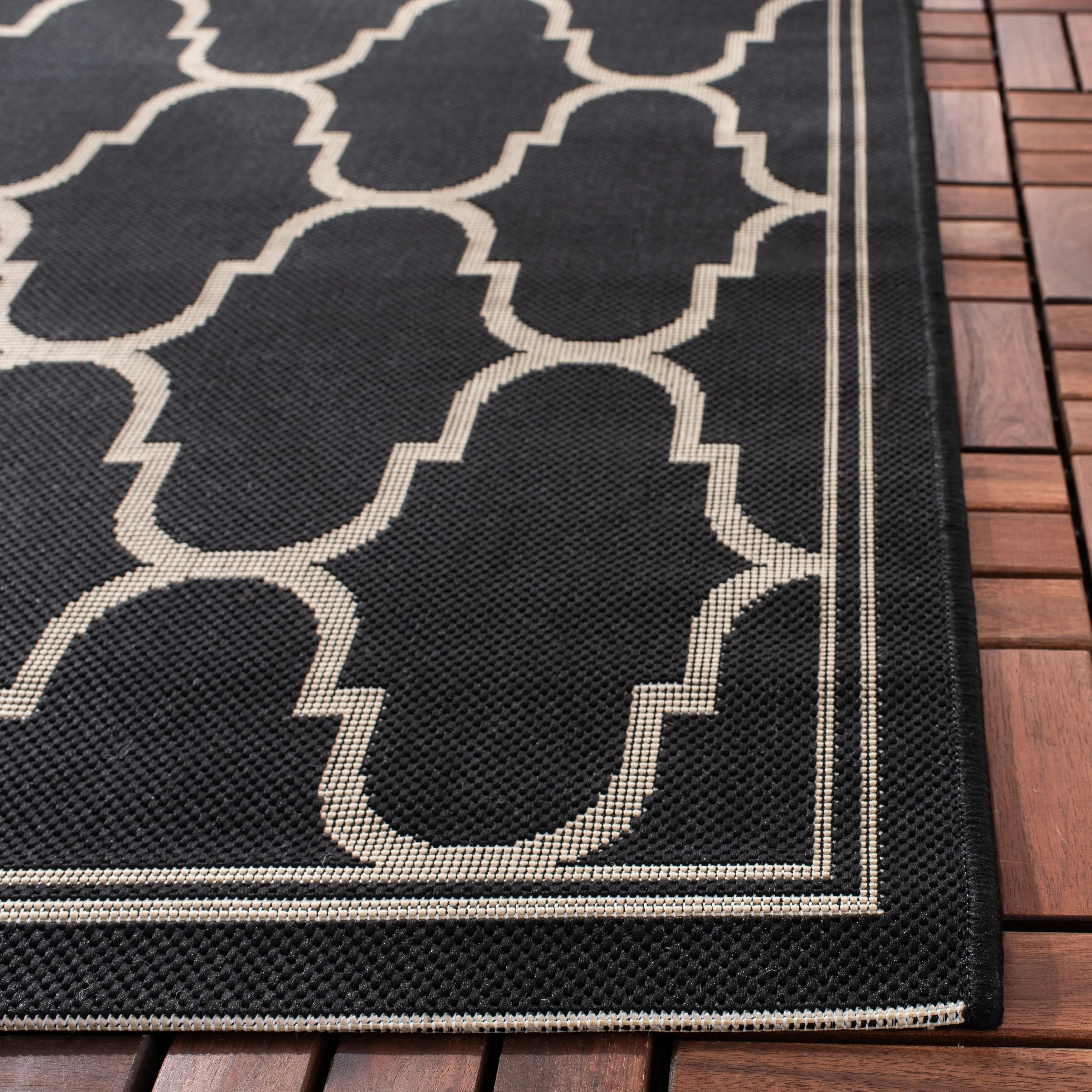 SAFAVIEH Courtyard Lita Waterproof Trellis Backyard Patio Rug
