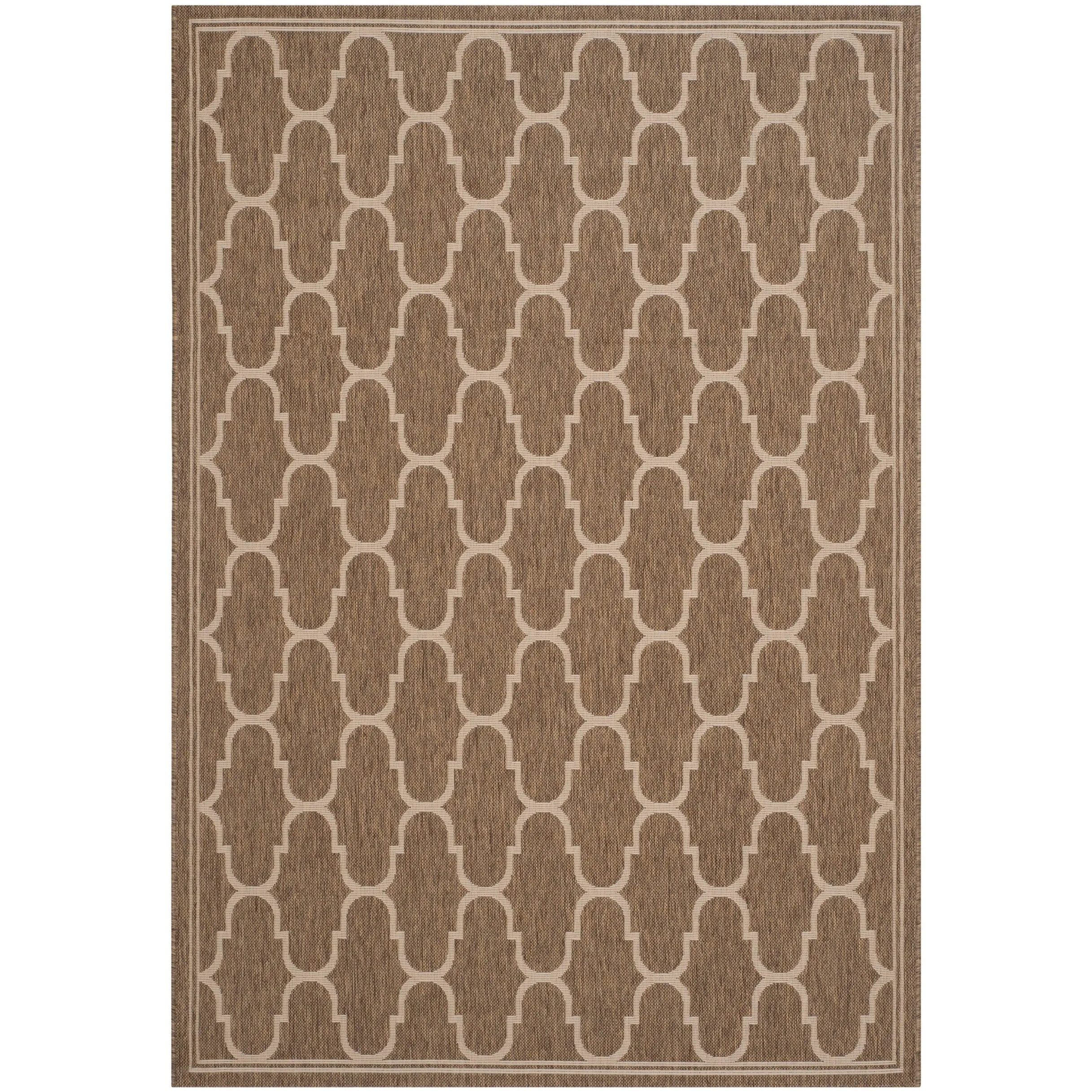 SAFAVIEH Courtyard Lita Waterproof Trellis Backyard Patio Rug