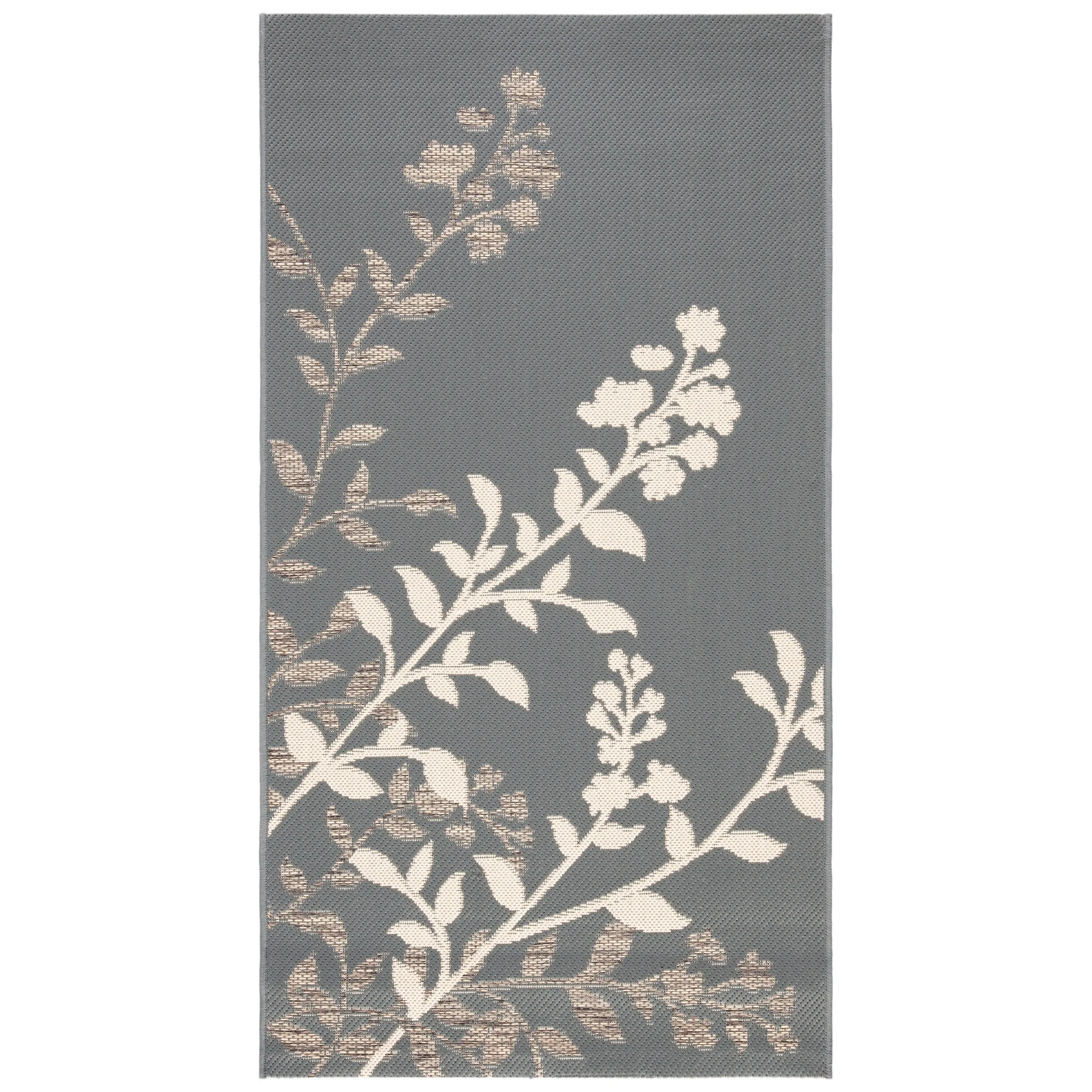 SAFAVIEH Courtyard Luann Botanical Indoor/ Outdoor Waterproof Patio Backyard Rug