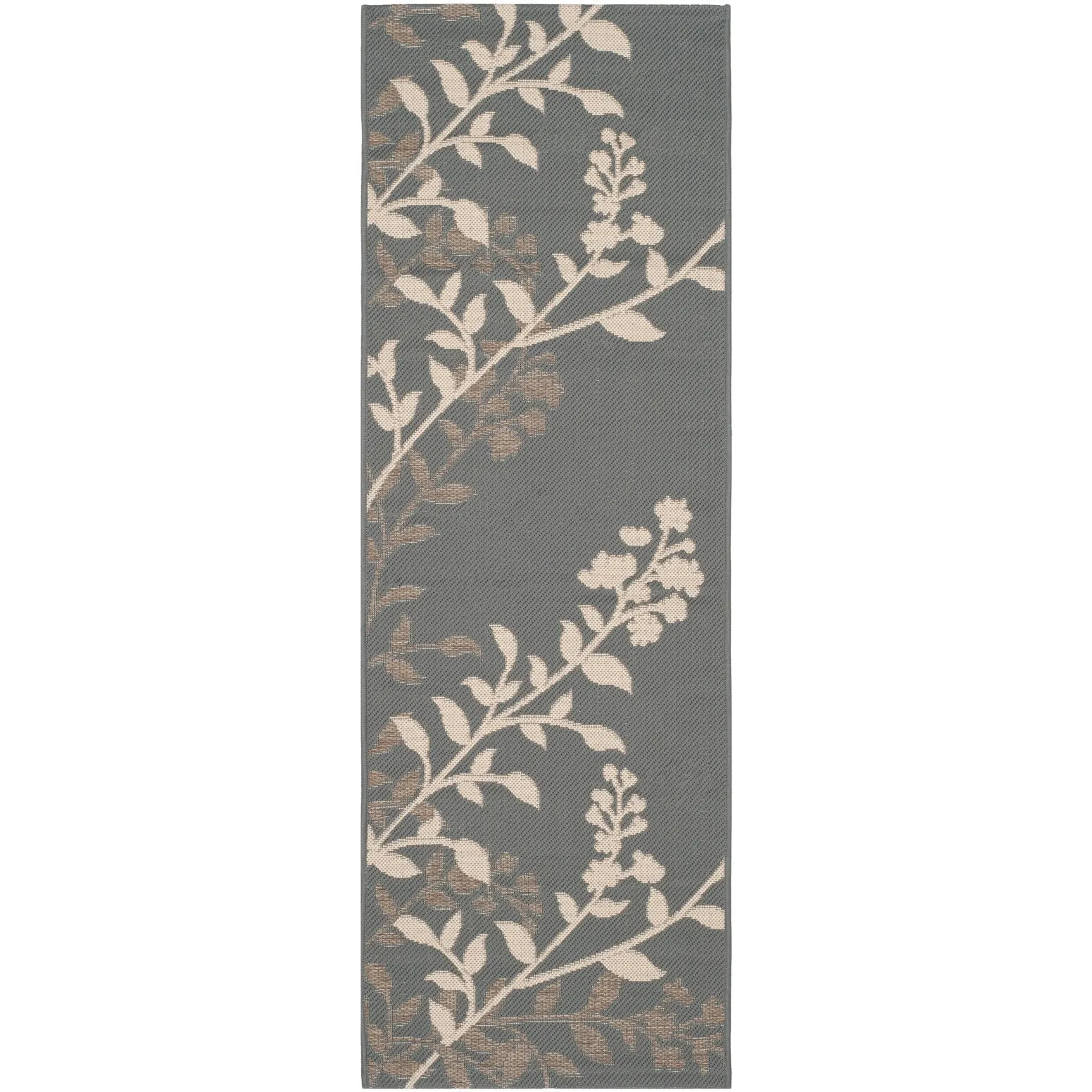 SAFAVIEH Courtyard Luann Botanical Indoor/ Outdoor Waterproof Patio Backyard Rug
