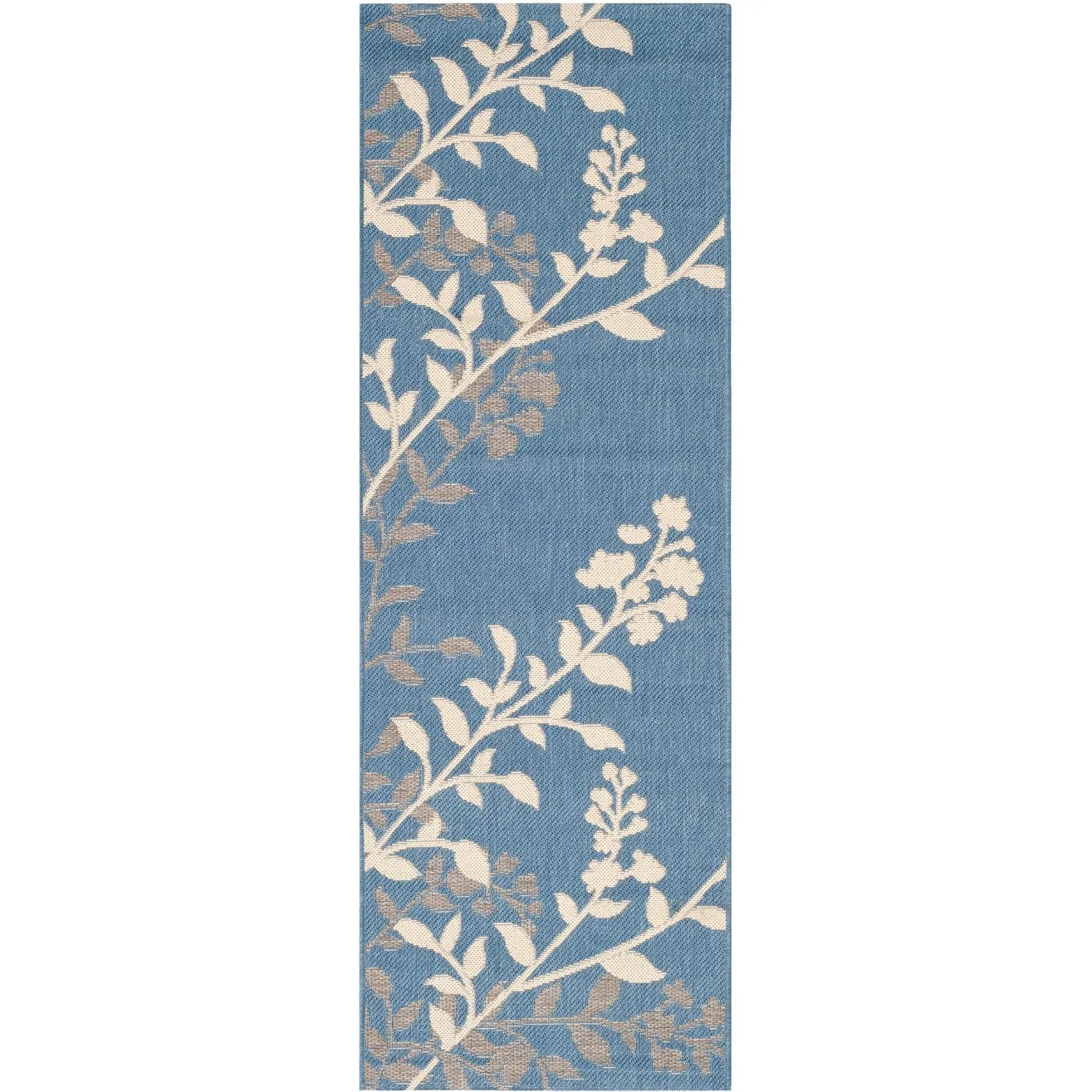 SAFAVIEH Courtyard Luann Botanical Indoor/ Outdoor Waterproof Patio Backyard Rug