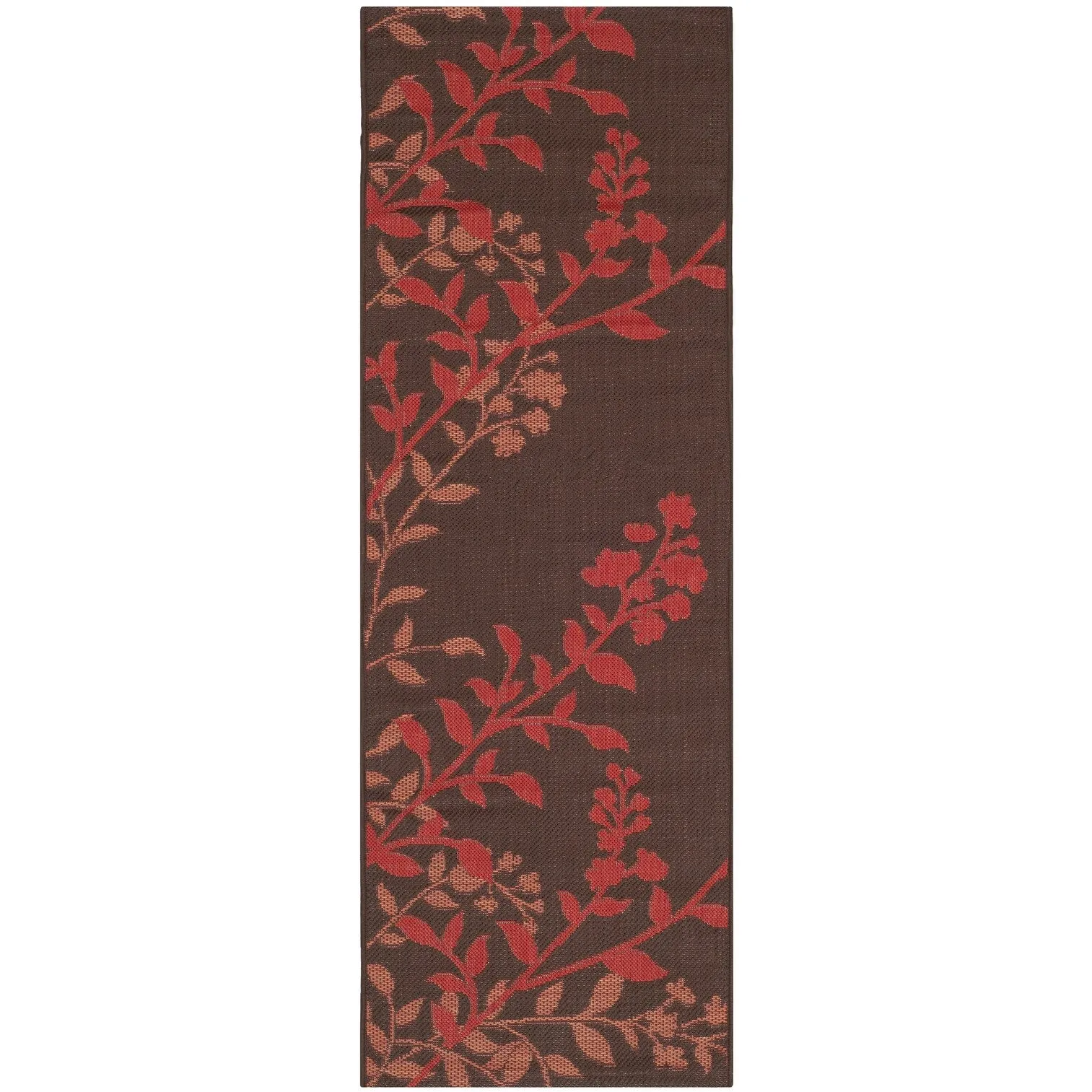 SAFAVIEH Courtyard Luann Botanical Indoor/ Outdoor Waterproof Patio Backyard Rug