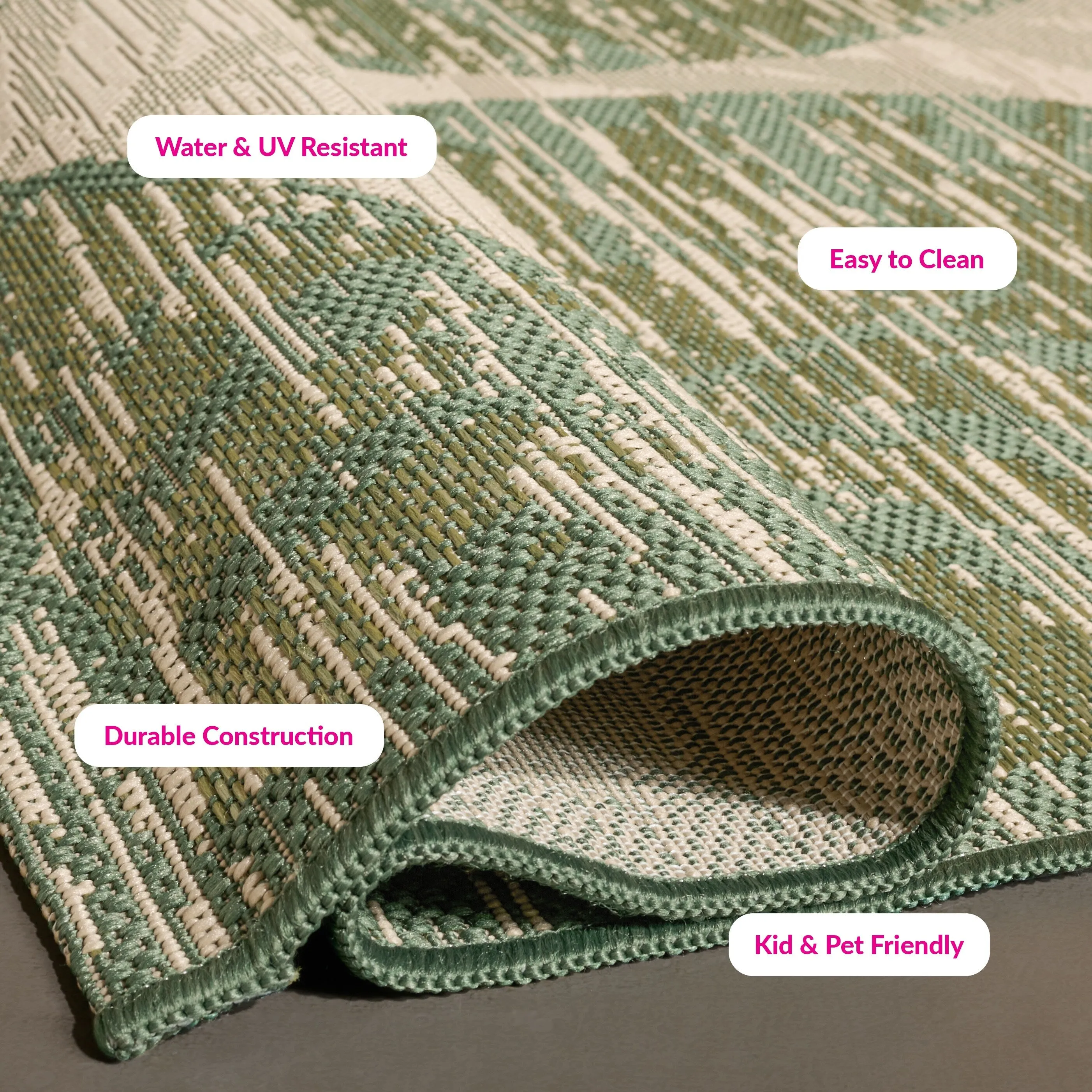 SAFAVIEH Courtyard Maelyss Indoor/ Outdoor Waterproof Patio Backyard Rug