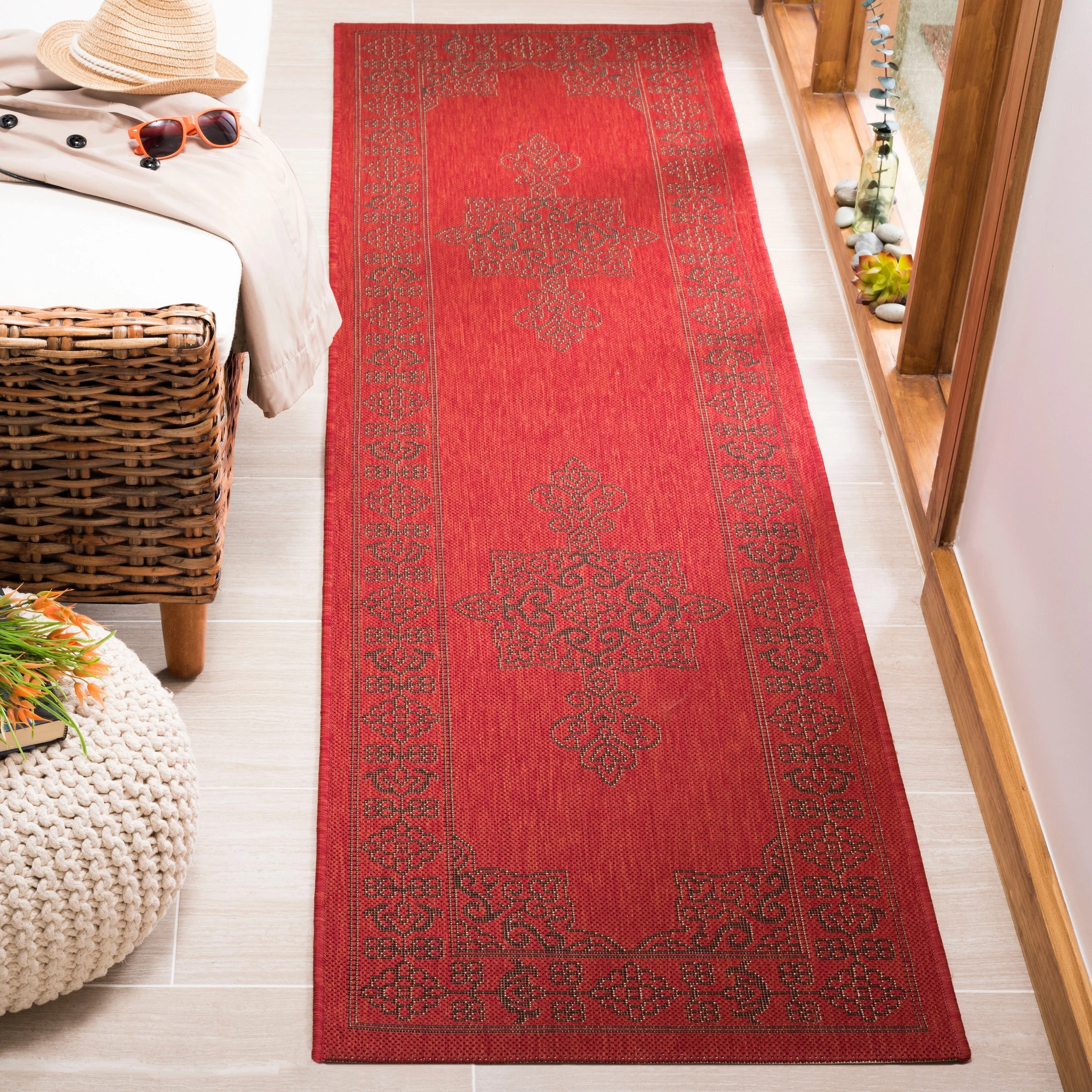 SAFAVIEH Courtyard Margy Indoor/ Outdoor Waterproof Patio Backyard Rug