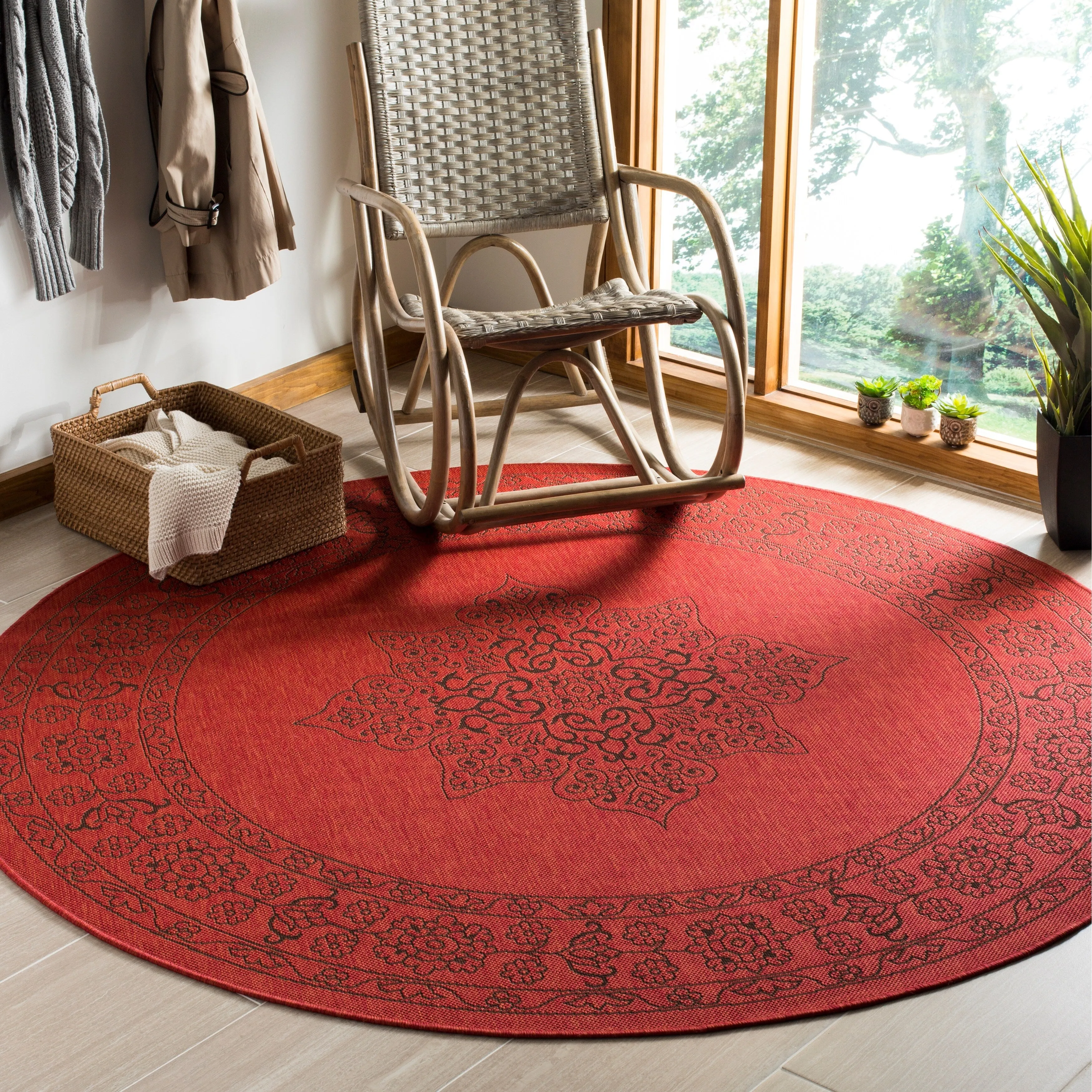 SAFAVIEH Courtyard Margy Indoor/ Outdoor Waterproof Patio Backyard Rug