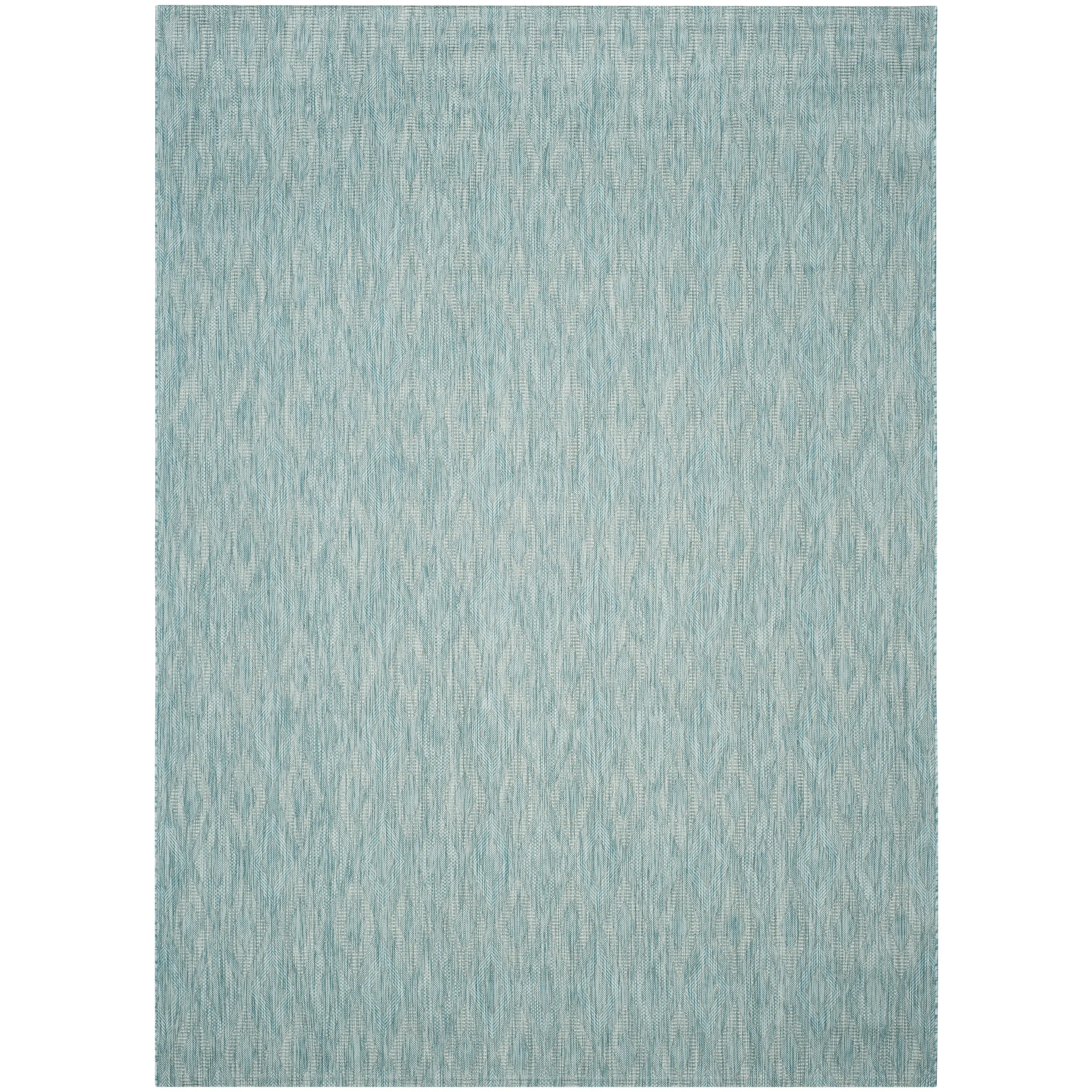 SAFAVIEH Courtyard Marolyn Indoor/Outdoor Waterproof Patio Rug - Aqua/Aqua - 8' x 11'