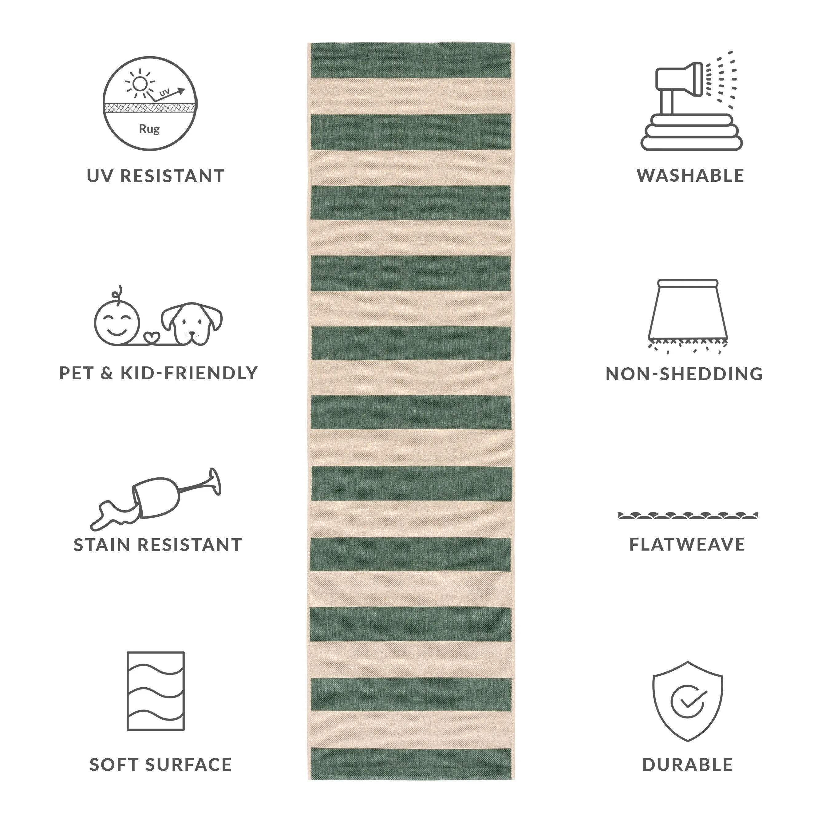SAFAVIEH Courtyard Maysa Indoor/ Outdoor Waterproof Backyard Patio Rug