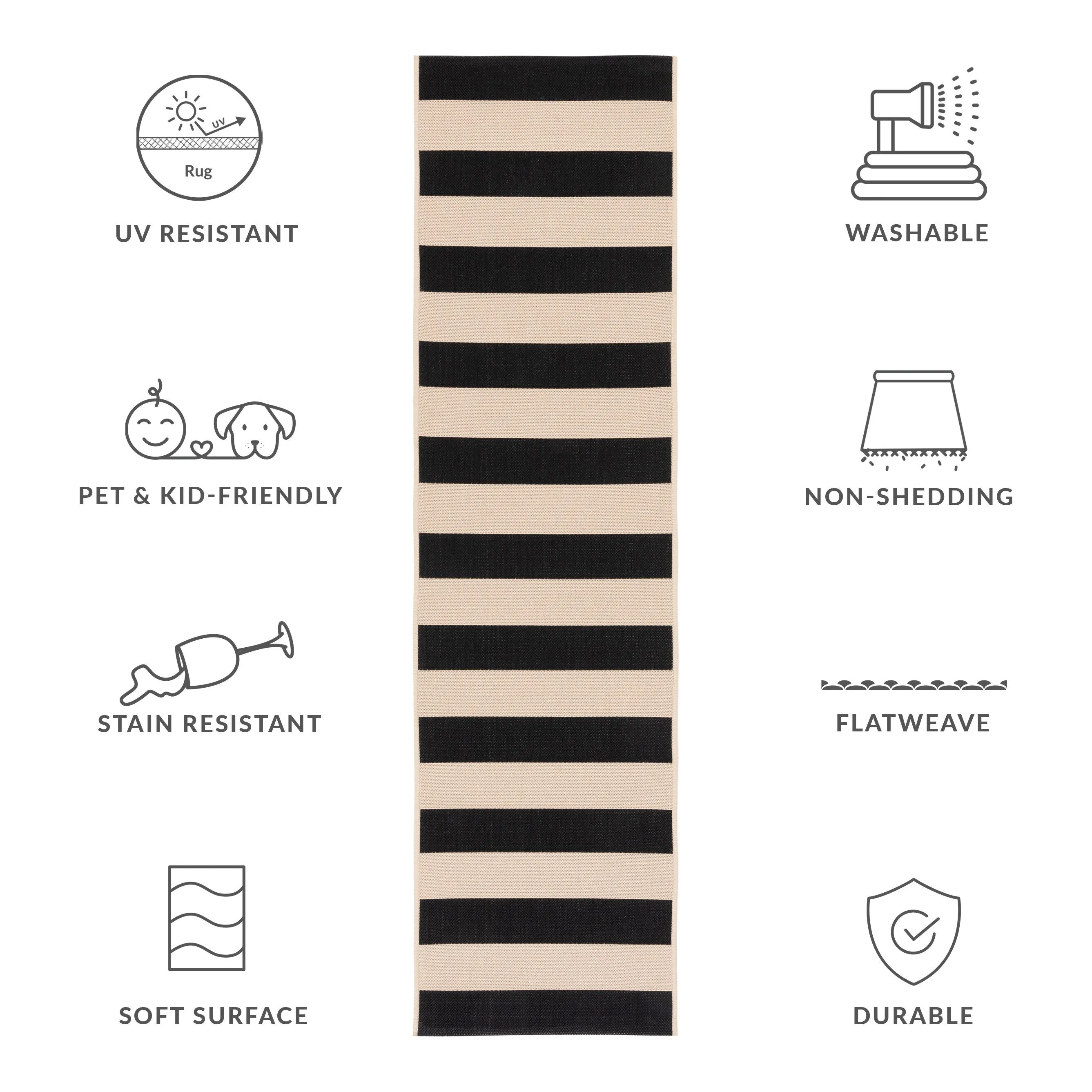 SAFAVIEH Courtyard Maysa Indoor/ Outdoor Waterproof Backyard Patio Rug