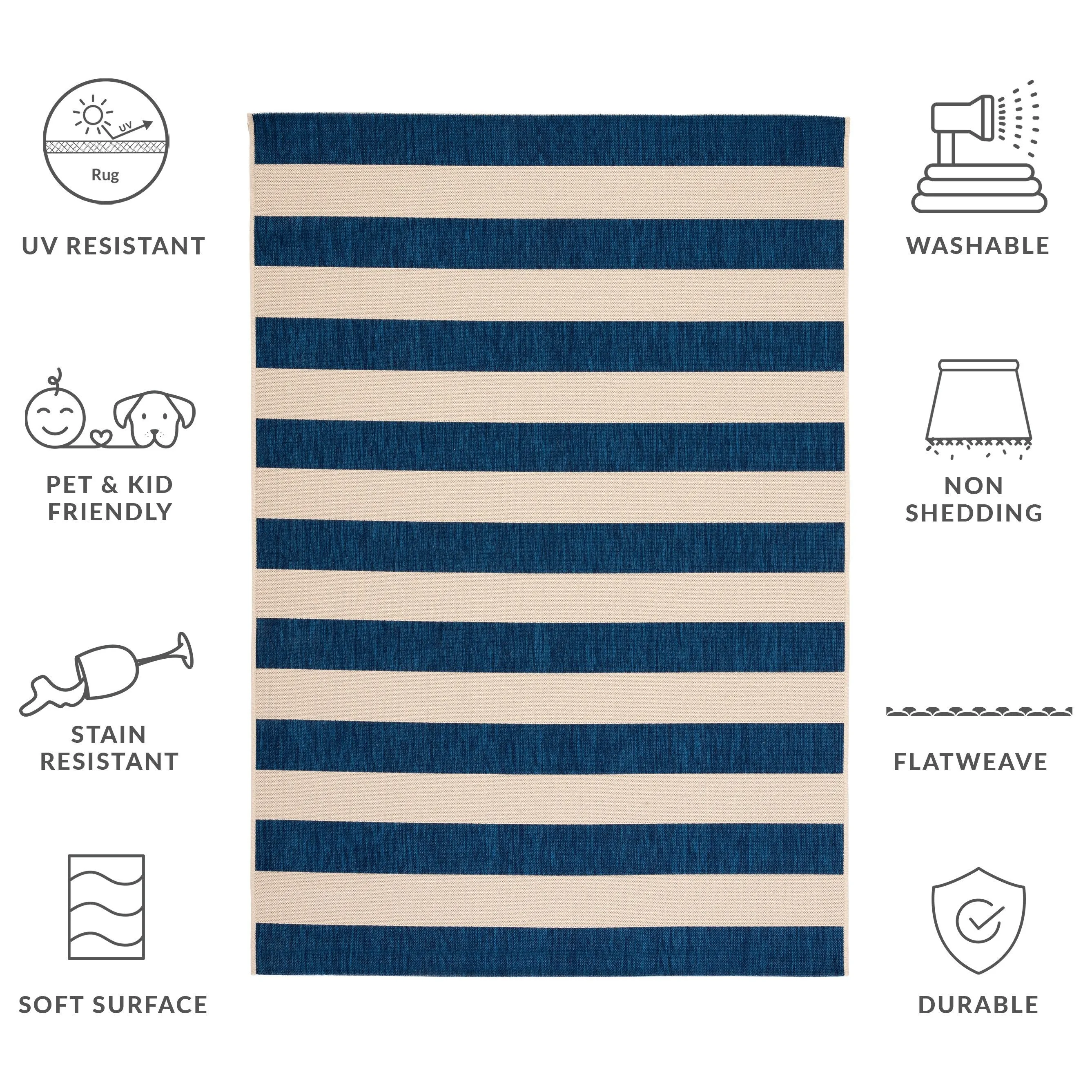 SAFAVIEH Courtyard Maysa Indoor/ Outdoor Waterproof Backyard Patio Rug