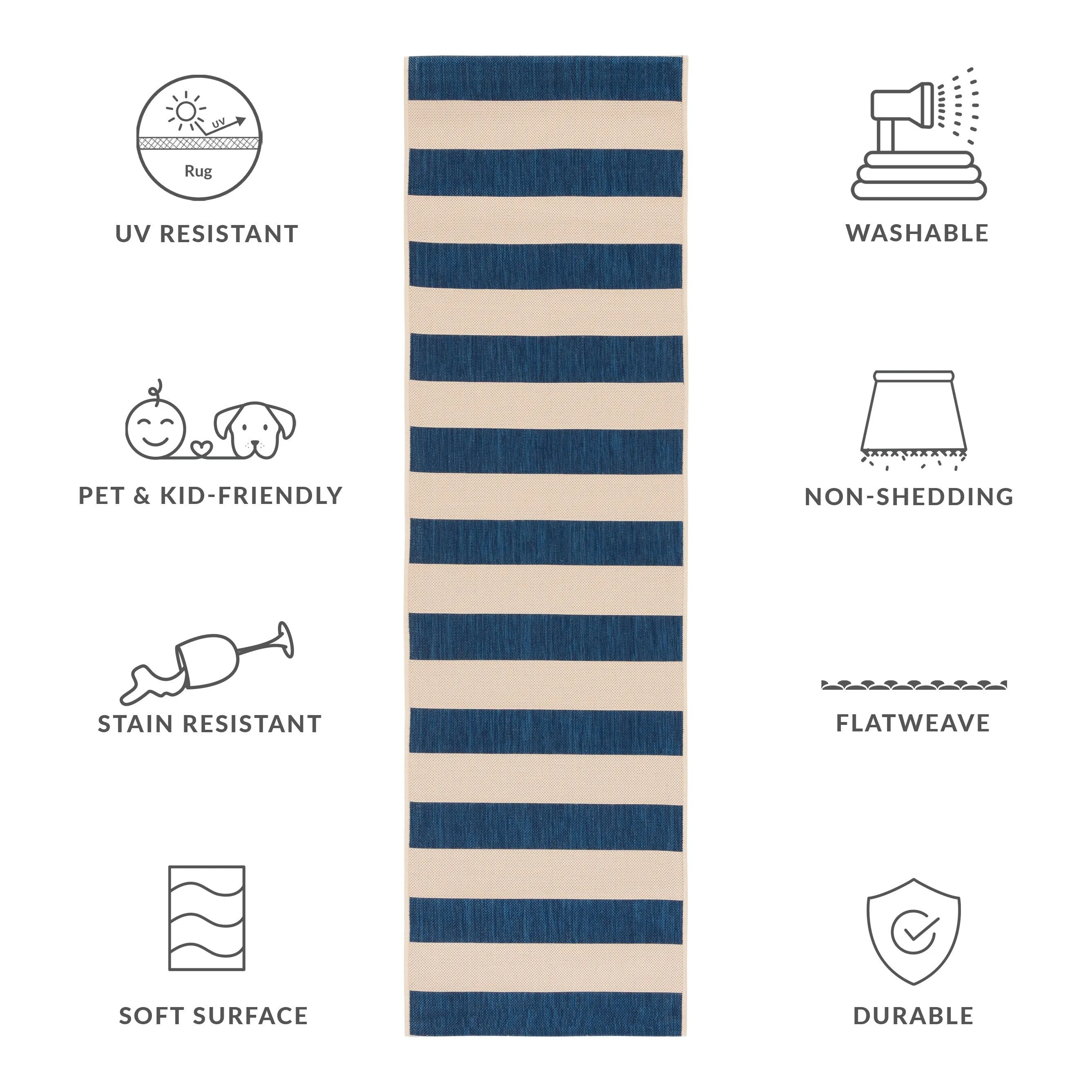 SAFAVIEH Courtyard Maysa Indoor/ Outdoor Waterproof Backyard Patio Rug