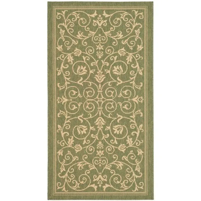 SAFAVIEH Courtyard Miljeta Indoor/ Outdoor Waterproof Patio Backyard Rug