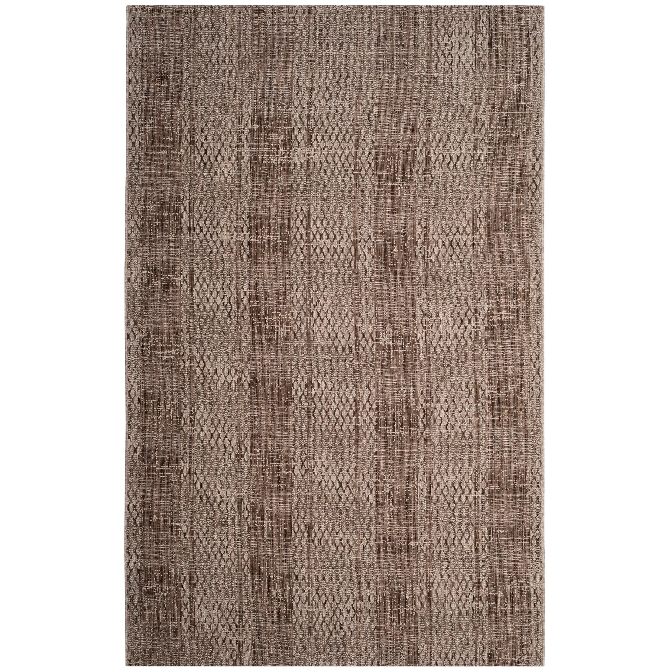 SAFAVIEH Courtyard Nanci Stripe Indoor/ Outdoor Waterproof Patio Backyard Rug