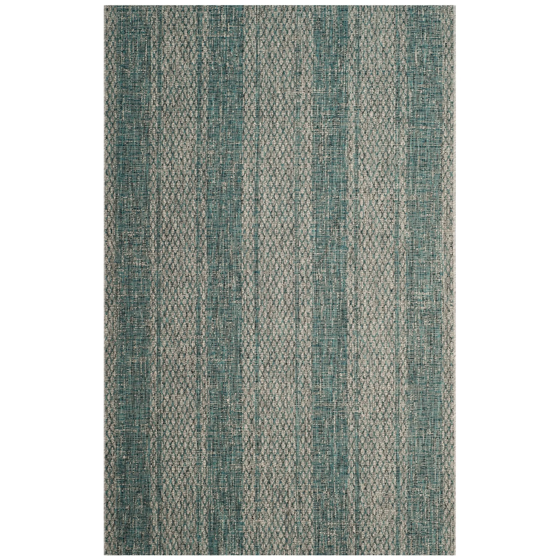 SAFAVIEH Courtyard Nanci Stripe Indoor/ Outdoor Waterproof Patio Backyard Rug