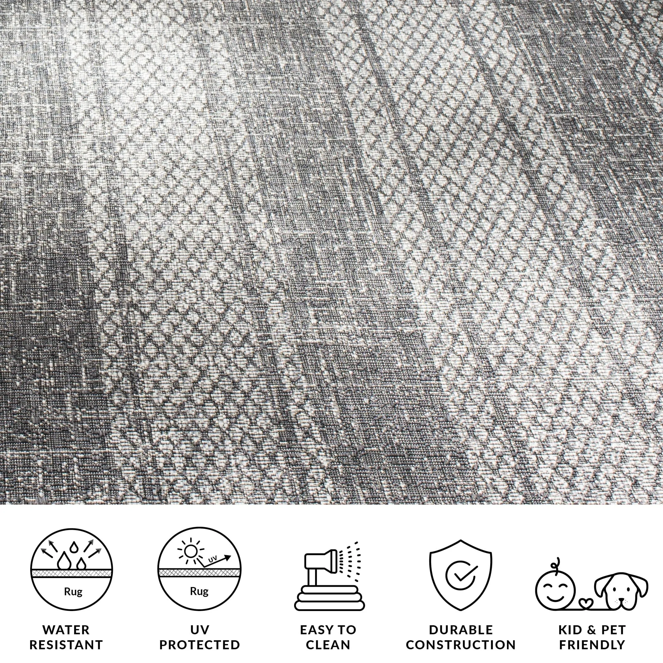 SAFAVIEH Courtyard Nanci Stripe Indoor/ Outdoor Waterproof Patio Backyard Rug