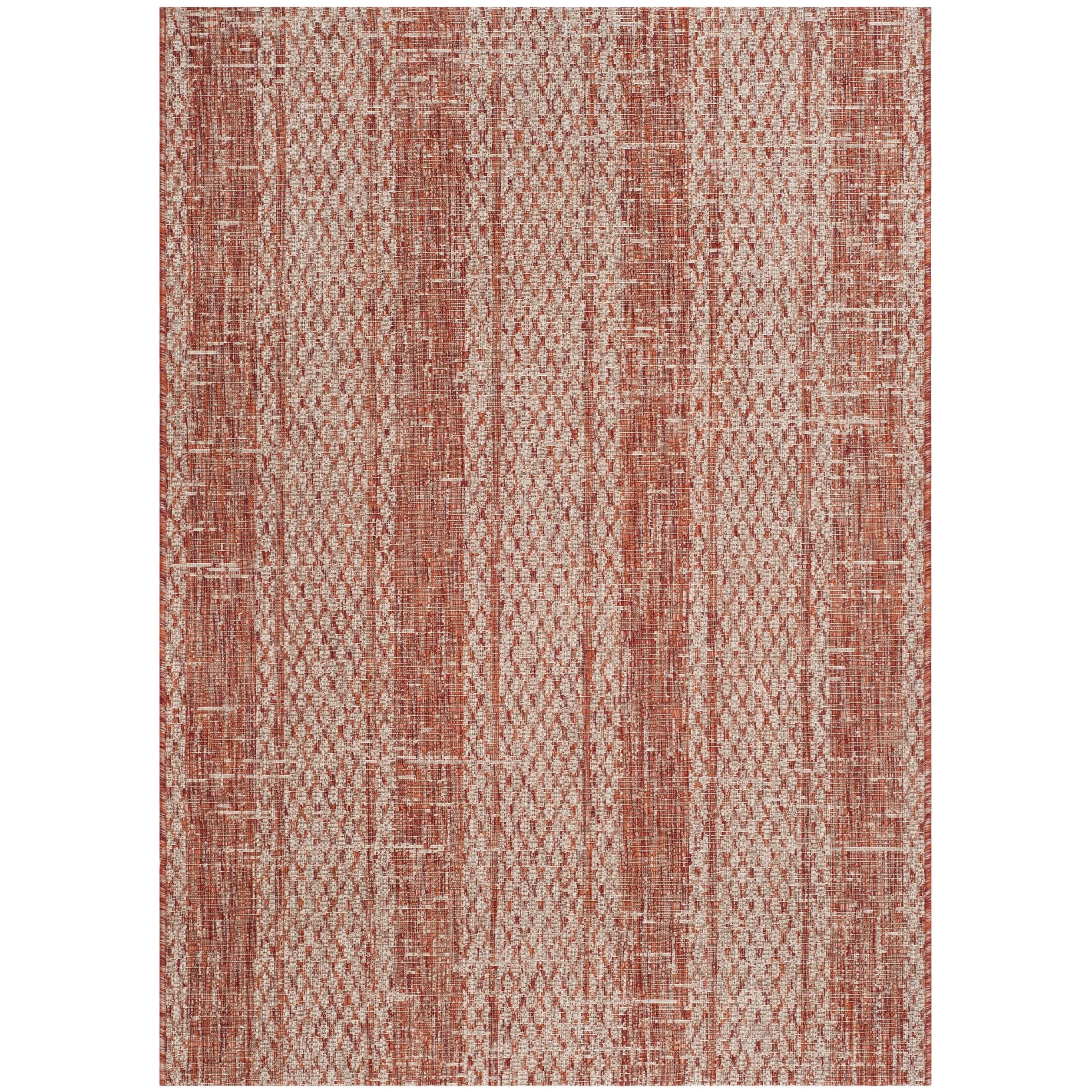 SAFAVIEH Courtyard Nanci Stripe Indoor/ Outdoor Waterproof Patio Backyard Rug